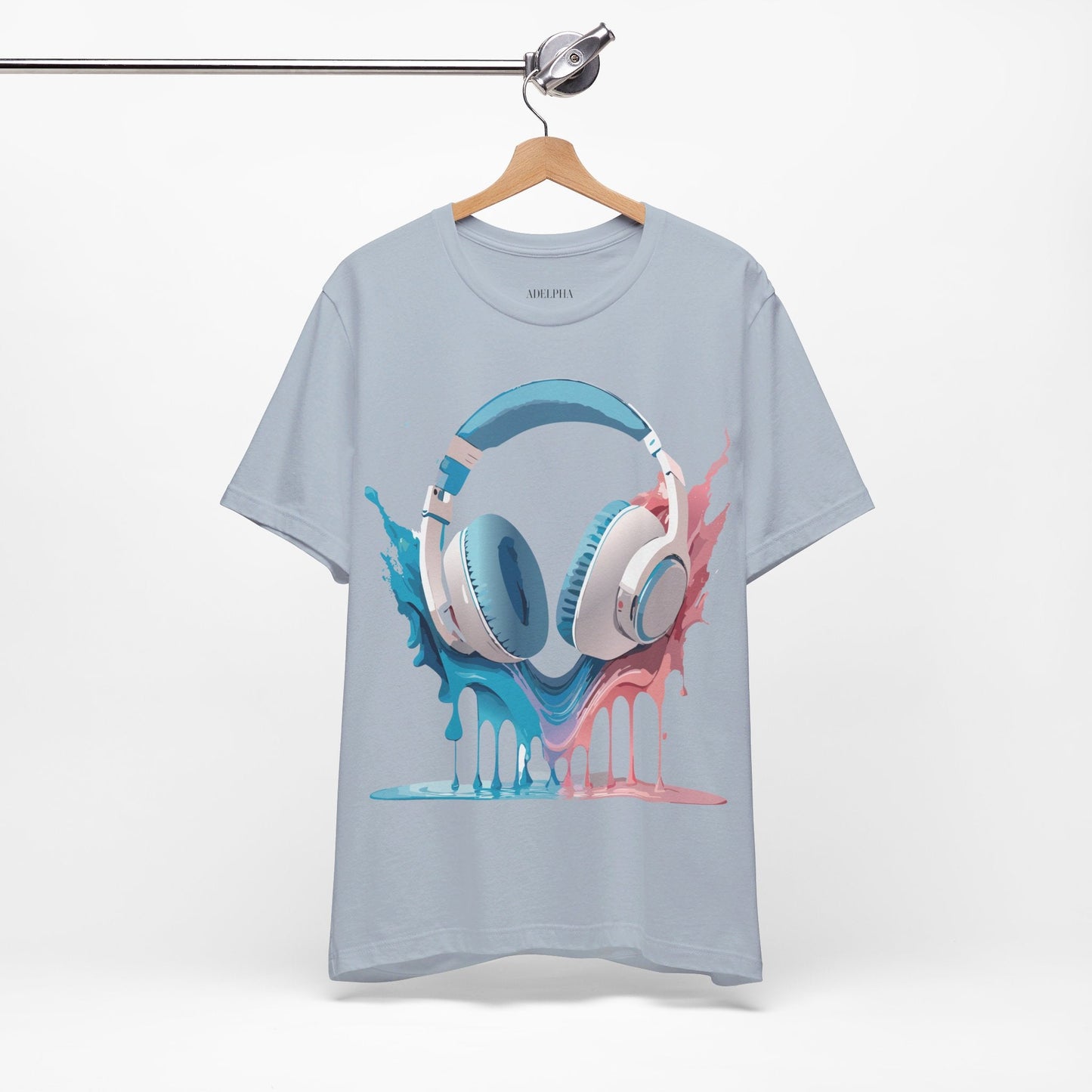 Music Graphic Unisex 100 Cotton Vintage Art with Musical Elements Tee 92