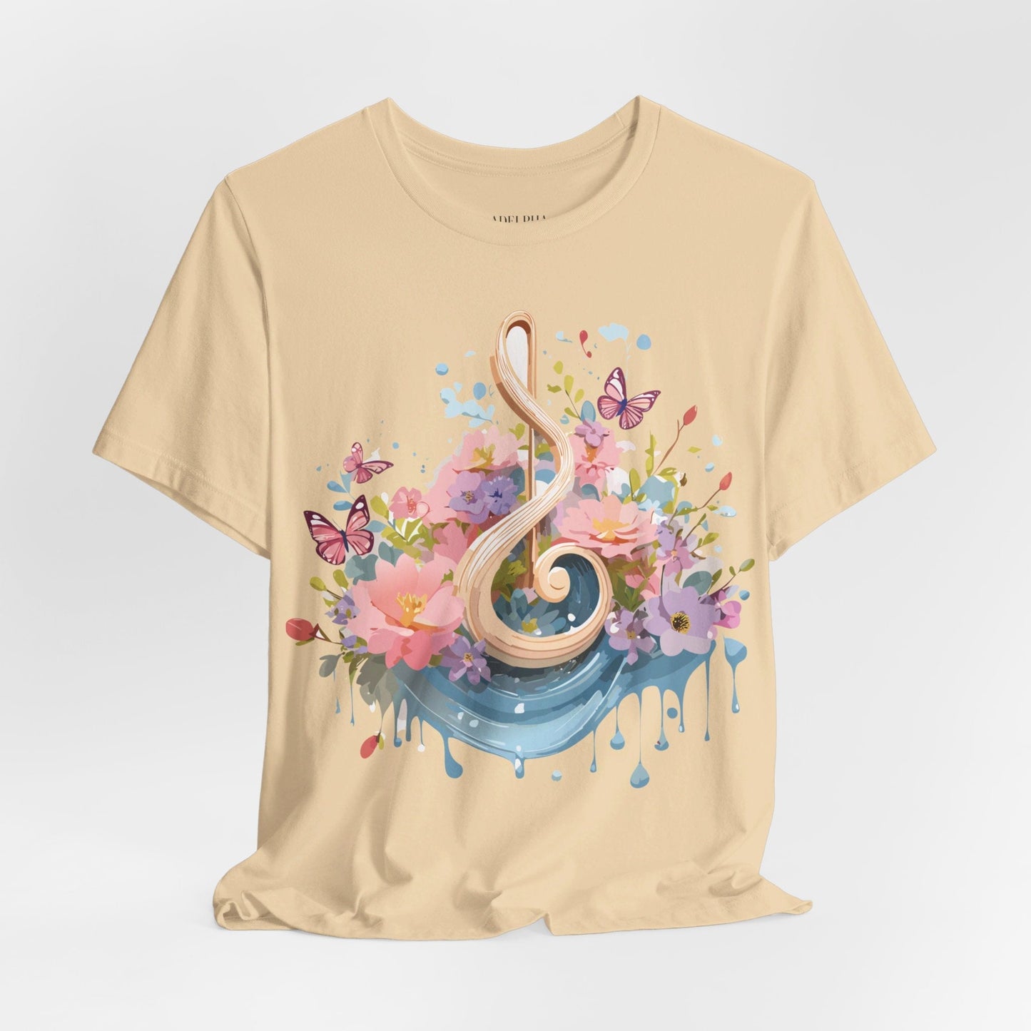 Music Graphic T Shirt Unisex Short Sleeve Adelpha Vintage Inspired Artwork Tee Premium Edition