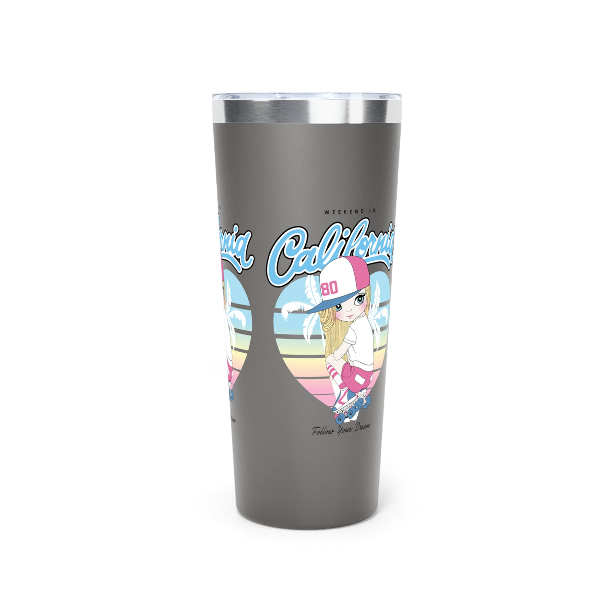 22oz Copper Vacuum Insulated Tumbler with Cartoon Hot 6 hours Cold 24 hours VT-3