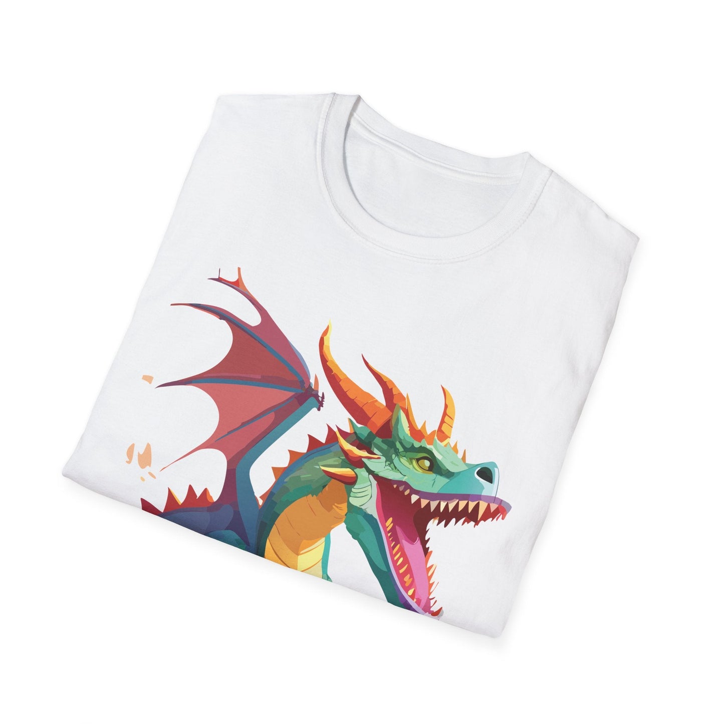 Dragon Graphic T Shirt Unisex Softstyle Cotton Tee Dragon Art Shirt For Men Women