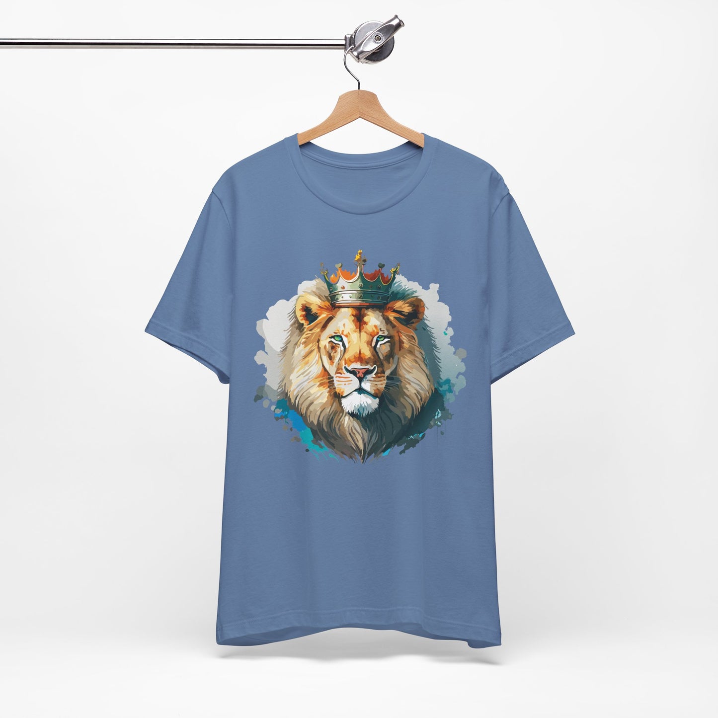 Lion Shirt, Animal Shirt, T-Shirt with Lion, Art Design Tee, Animal Tees, Safari T-Shirt, Crown Tee 13