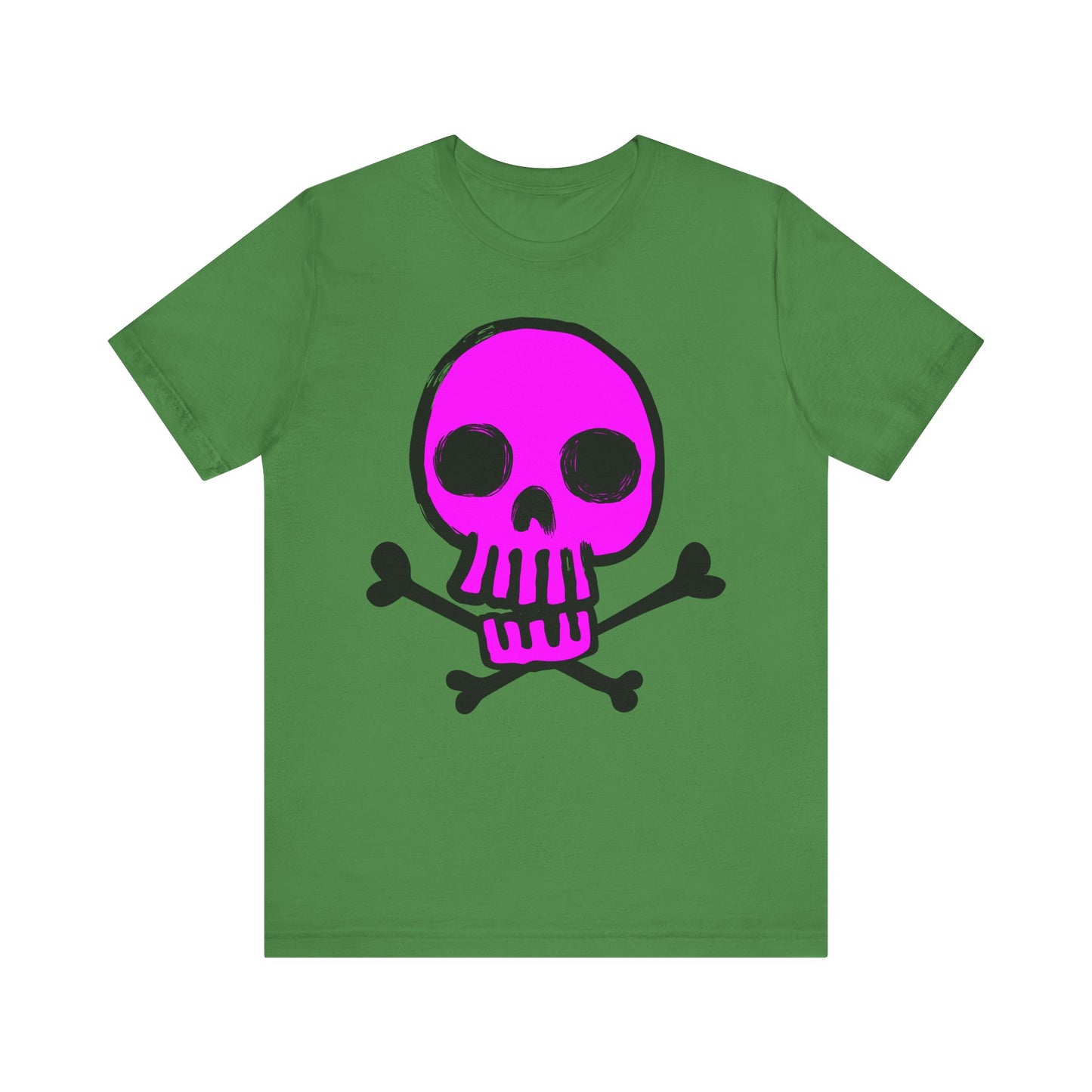Pink Skull Graphic Design Tee, Skull Shirt, Vintage Tees, Art Design T-Shirt, Vintage Graphic Tee, Art Shirts with Skulls
