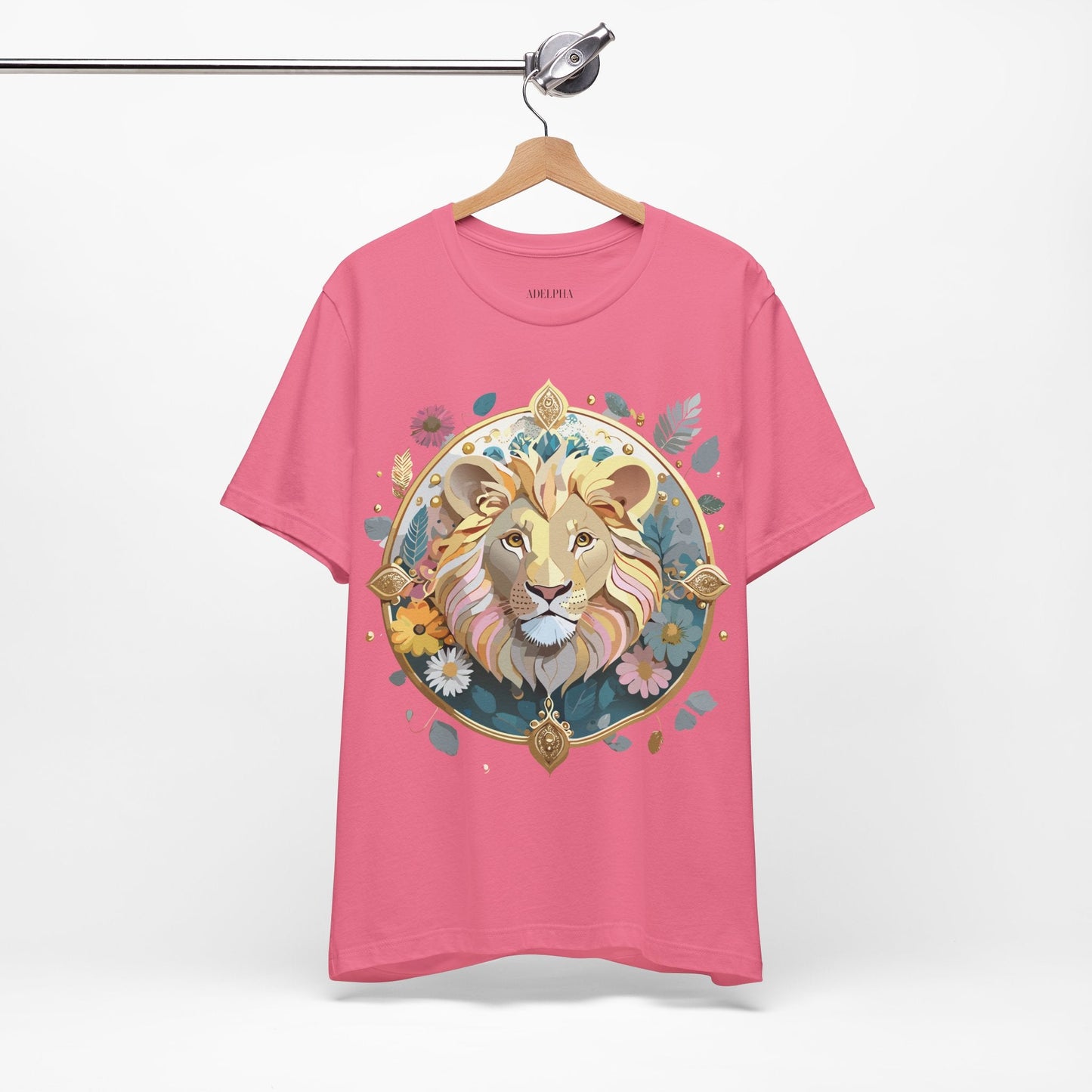 Medallion Graphic Unisex 100 Cotton Vintage Animal Medal Artwork Tee 64