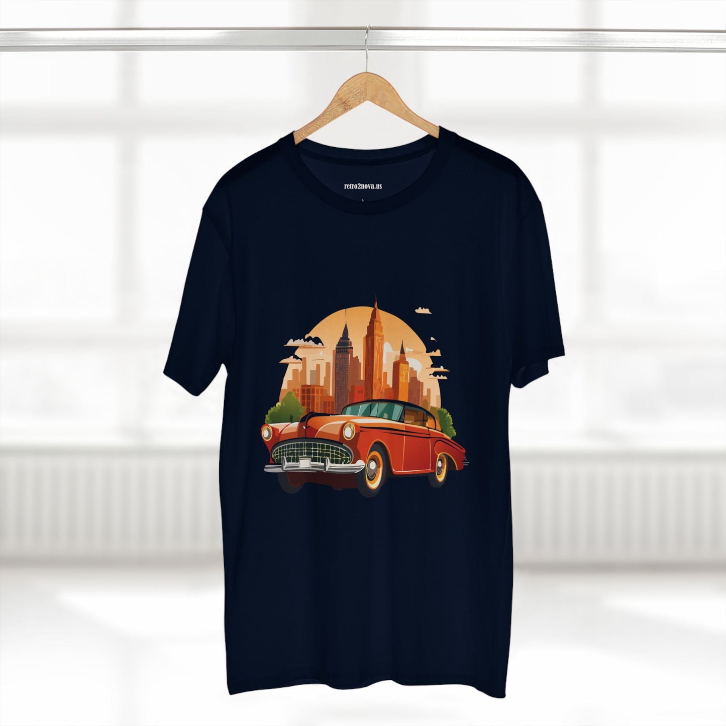 Retro Car Shirts Vintage Car Shirts RC1 Unisex Premium Cotton Tee With Original Art Design