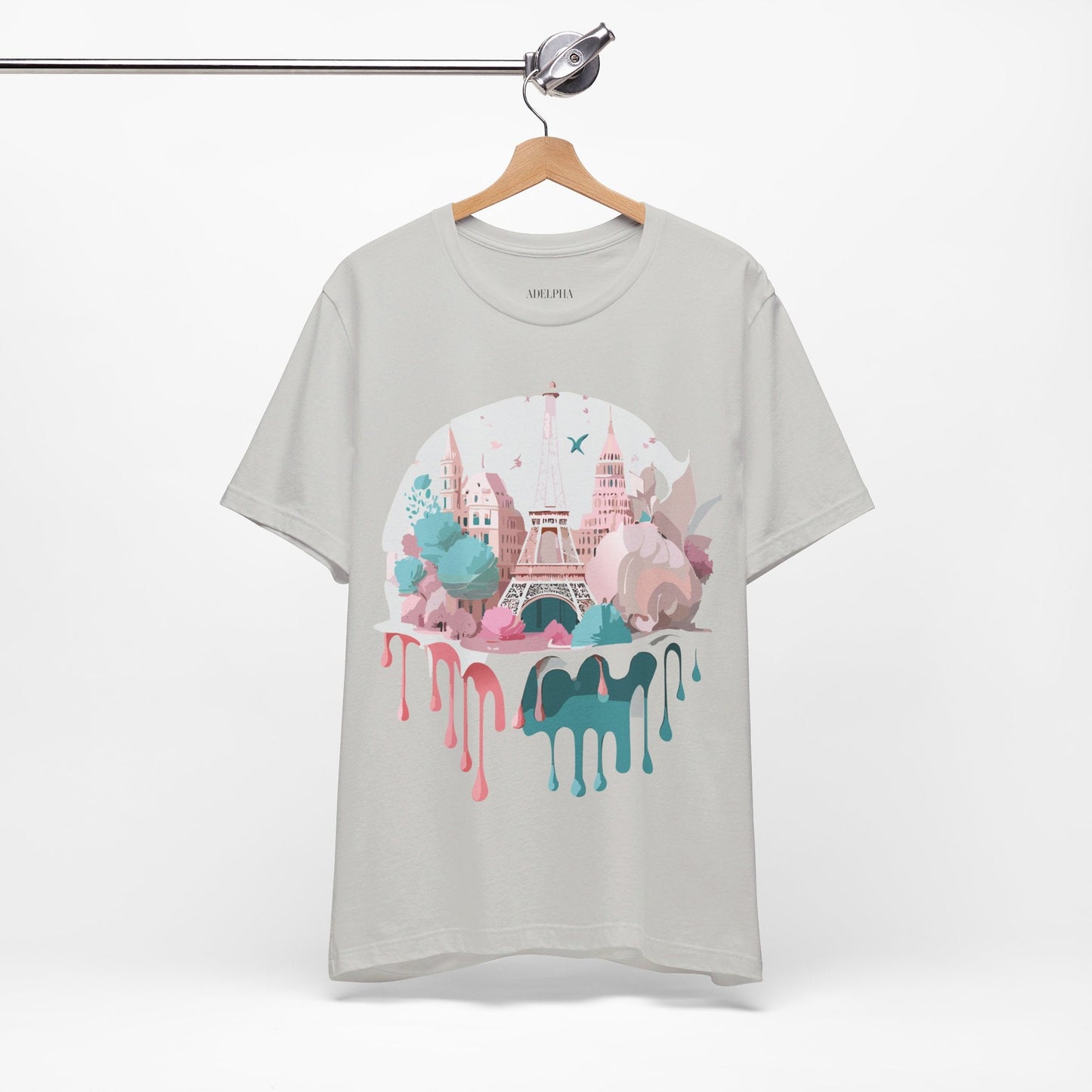 Paris Graphic Tee Unisex Premium Adelpha Art Design Vintage Inspired Short Sleeve Shirt