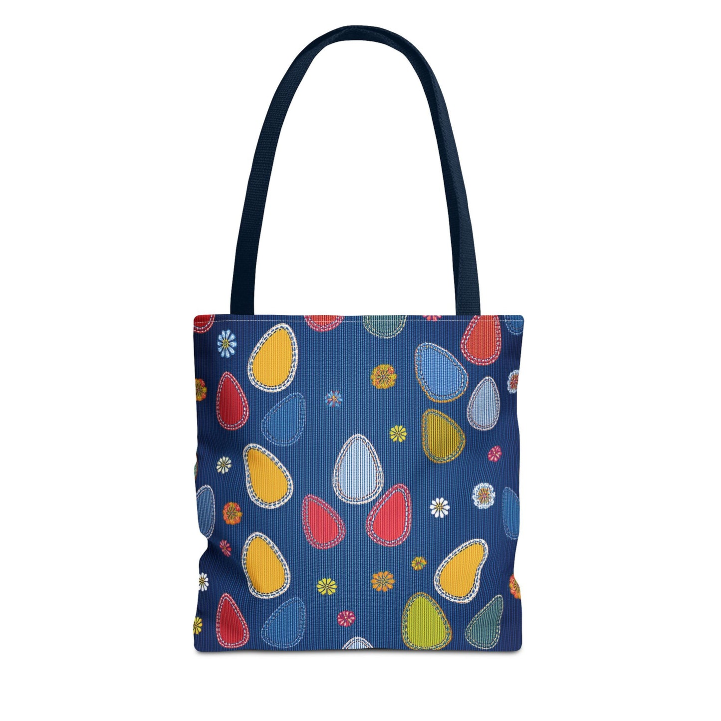 Easter Graphic Design Denim Fabric Imitation Print Unisex Canvas Bag Poly Spun 3 Sizes Tote Bag 204-13