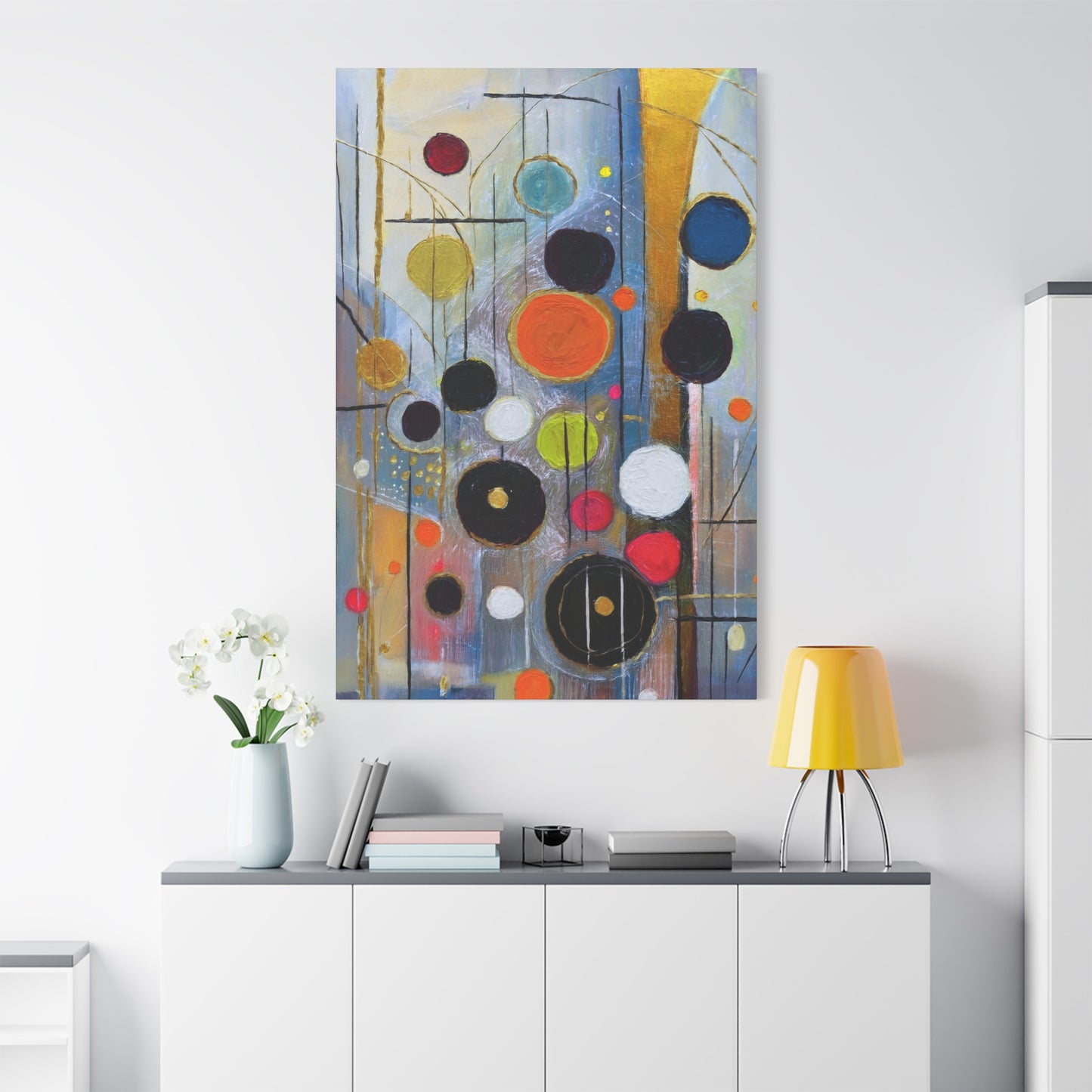 Abstract Oil Painting Print Canvas 20x24,20x30,24x30 24x32,24x36,30x40 32x48,36x48,40x60 Pine-Wood Inner Frame ABS-108