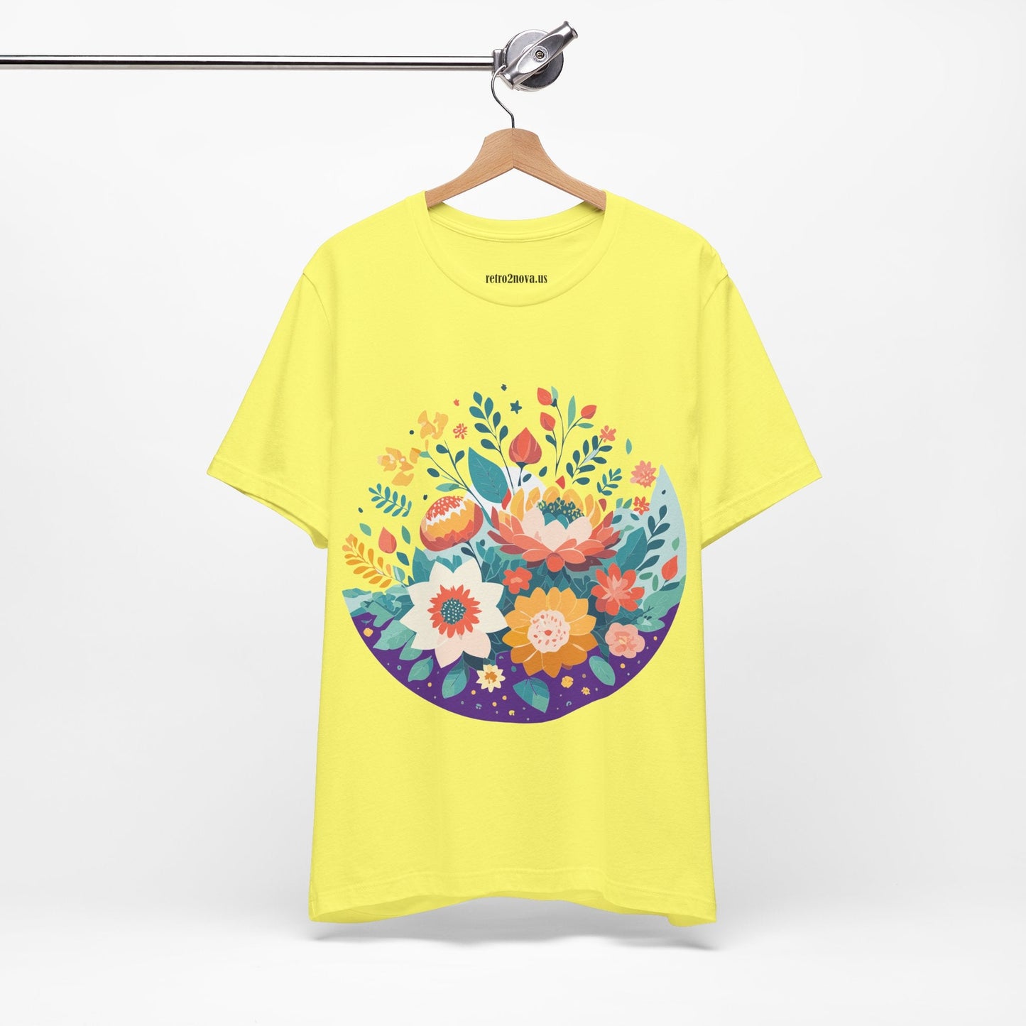 Flowers Shirt Floral Shirt Unisex Jersey Short Sleeve Tee Breathable Fabric Free Shipping