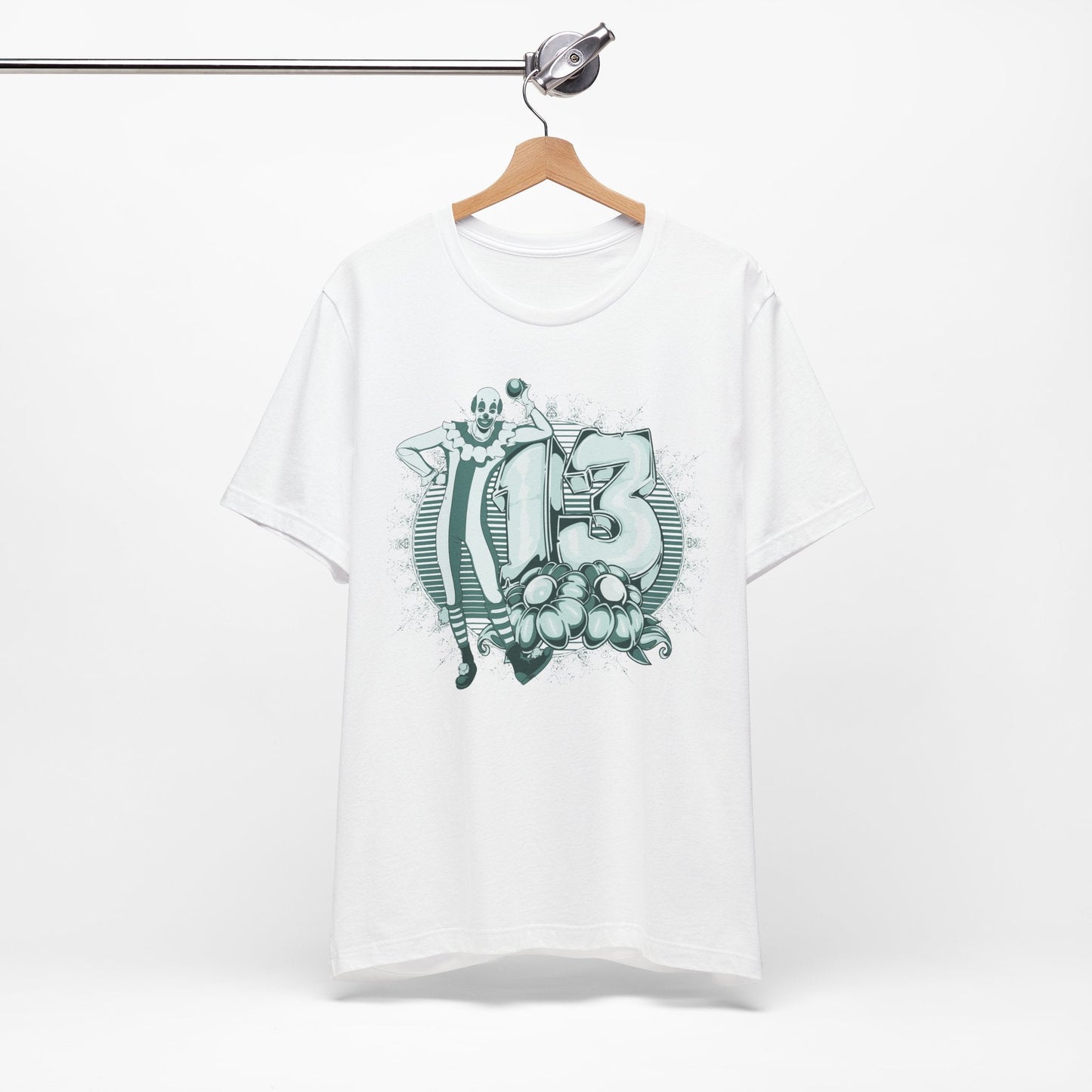 Vintage Clown Graphic Illustration Unisex Cotton T-Shirt Art-39