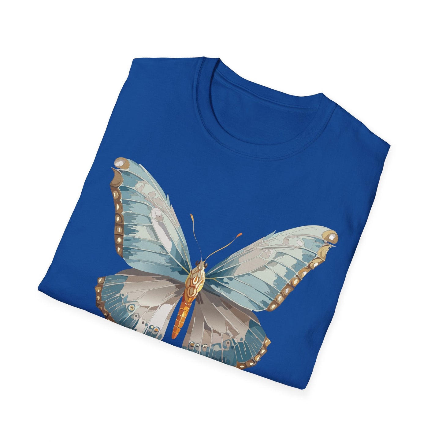 Butterfly Emblem Shirt Unisex T Shirt Gildan Softstyle 64000 Monarch Print Cotton Tee Everyday