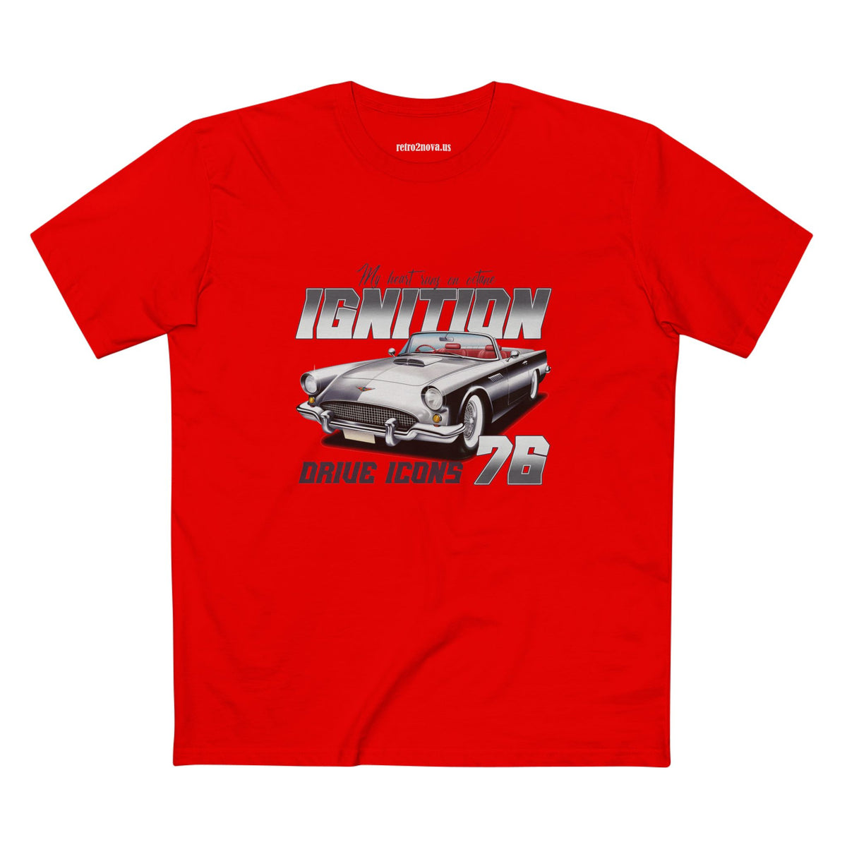 Retro Car Vintage Graphic Tee Staple Unisex 100 Cotton Tee Shirt - RC-11