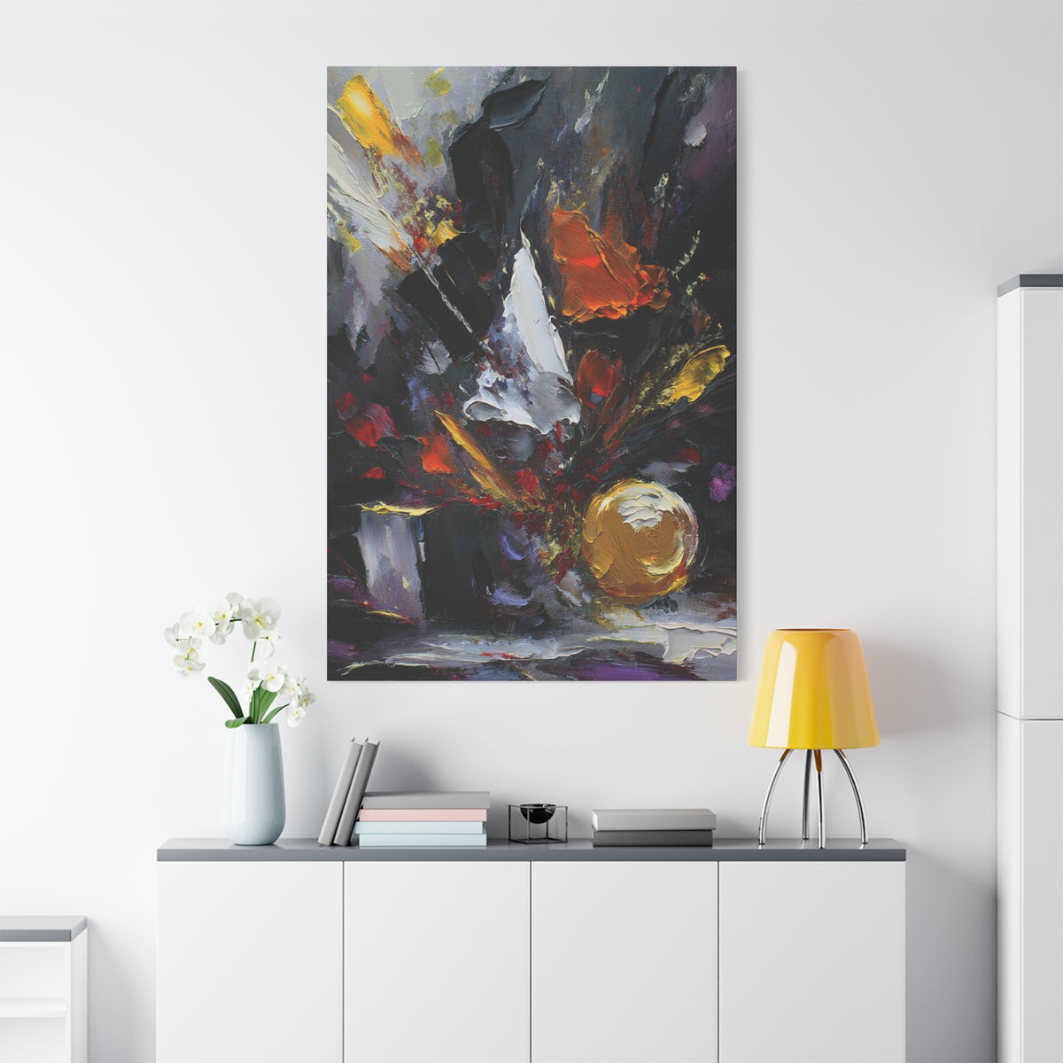 Abstract Oil Painting Print Canvas 20x24,20x30,24x30 24x32,24x36,30x40 32x48,36x48,40x60 Pine-Wood Inner Frame ABS-74
