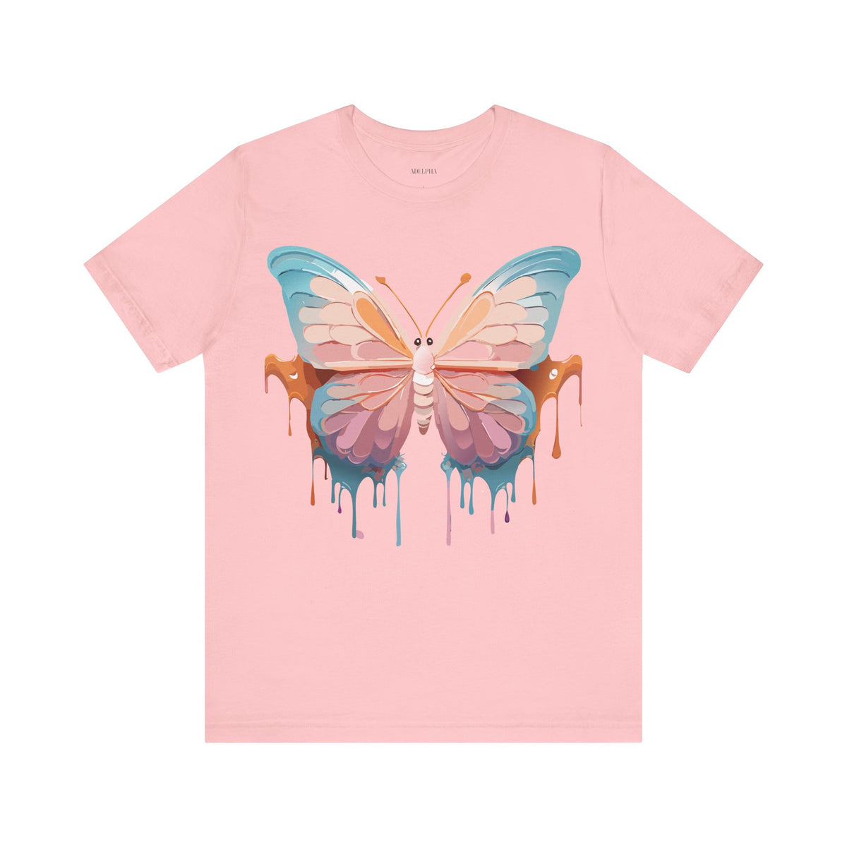 Butterfly Graphic Unisex Cotton Bella+Canvas Tee with Art Design n09