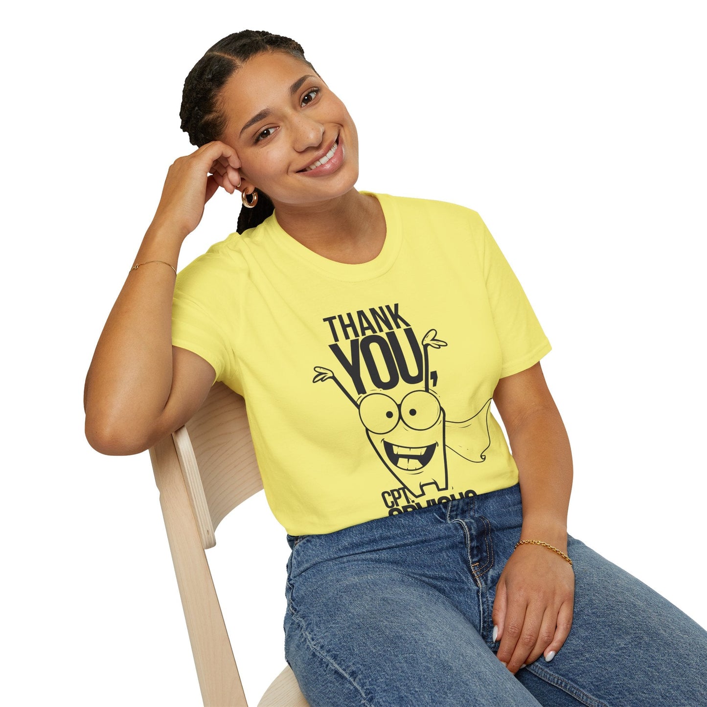 Cartoon T Shirt Animation Funny Tee Unisex Gildan Softstyle 64000 Ring Spun Cotton