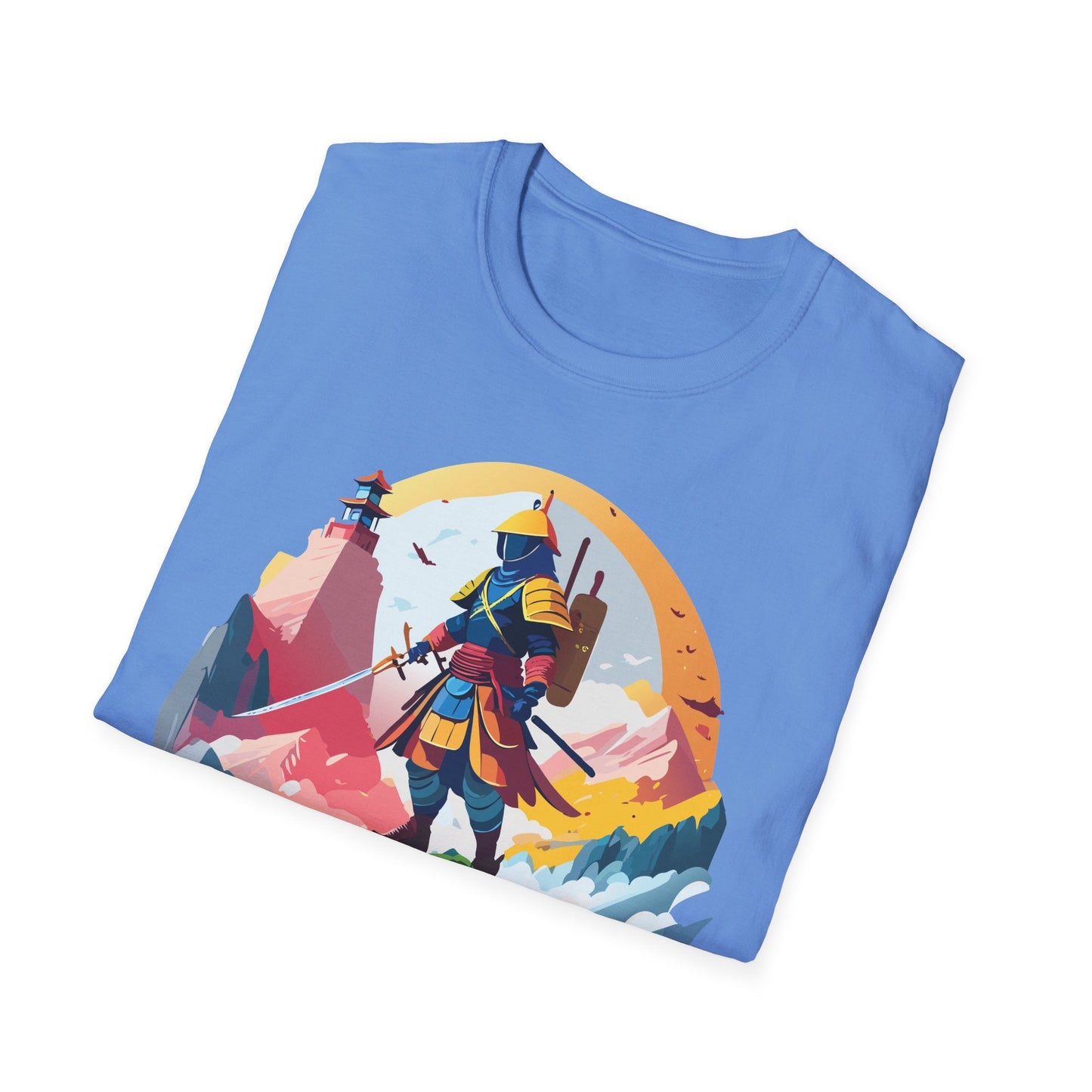 Samurai Unisex T Shirt Softstyle 64000 Short Sleeve Tee 100 Percent Cotton Breathable Comfort Fit