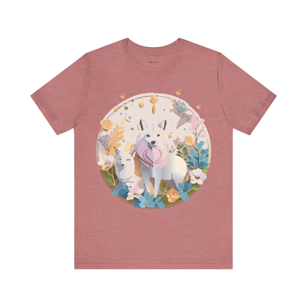 Medallion Graphic Unisex Cotton Bella+Canvas Tee with Art Design d56