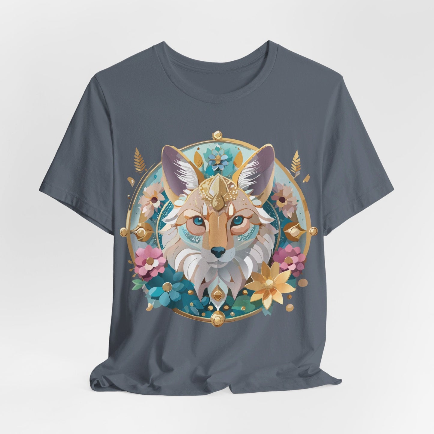 Adelpha Vintage Inspired Graphic Tee Medallion Art Unisex Short Sleeve Shirt Premium