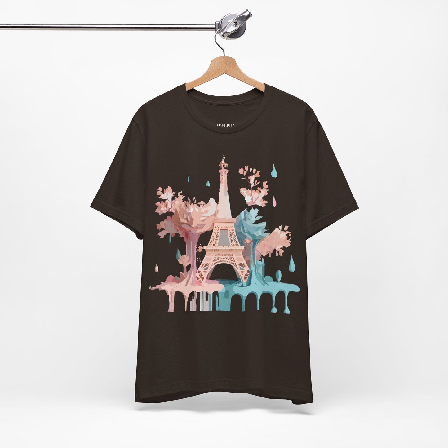 Unisex Paris Graphic Tee By Adelpha Vintage Inspired Tourist Shirt Short Sleeve Collection