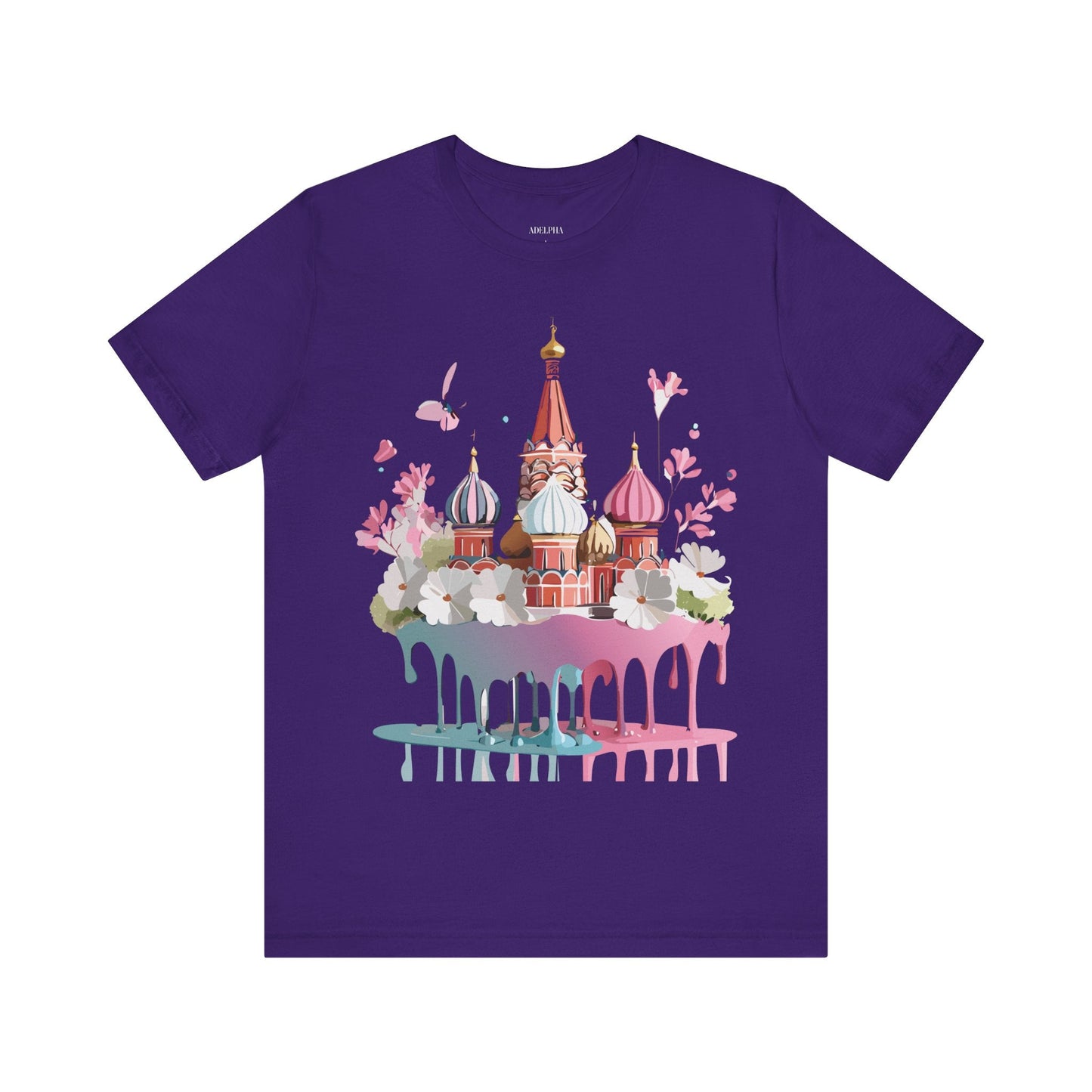 Unisex Moscow Tourist Shirt Graphic Tee By Adelpha Vintage Inspired Art For Everyday Wear