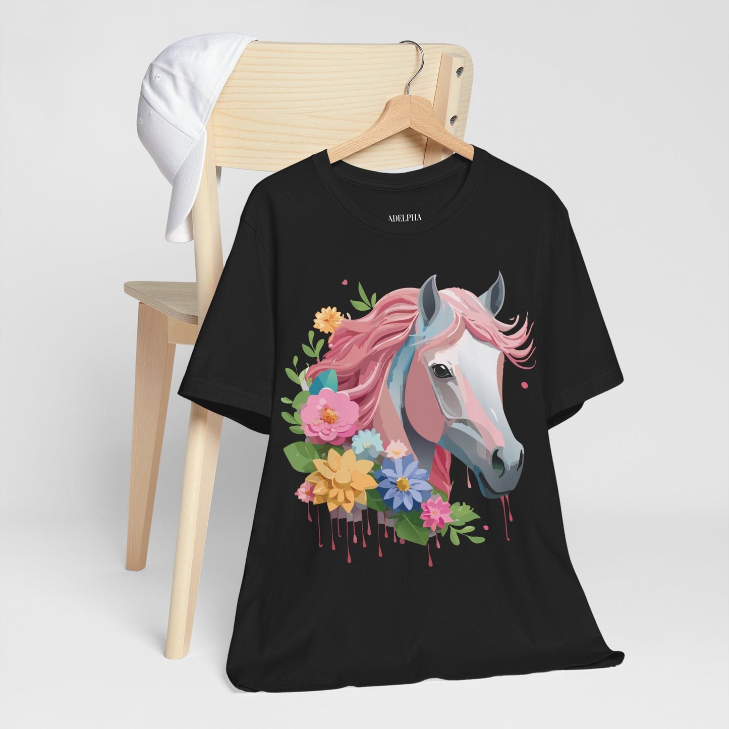 Horse Graphic Unisex 100 Cotton Vintage Animal Art T-Shirt 1
