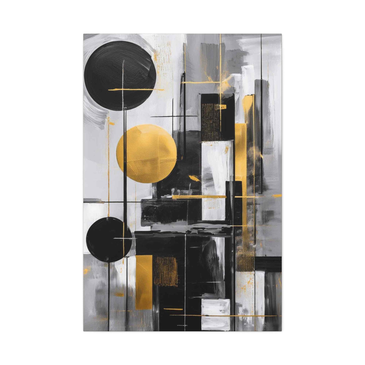 Black Abstract Painting Print Canvas 20x24,20x30,24x30, 24x32,24x36,30x40, 32x48,36x48,40x60 Pine-Wood Inner Frame ABS-21