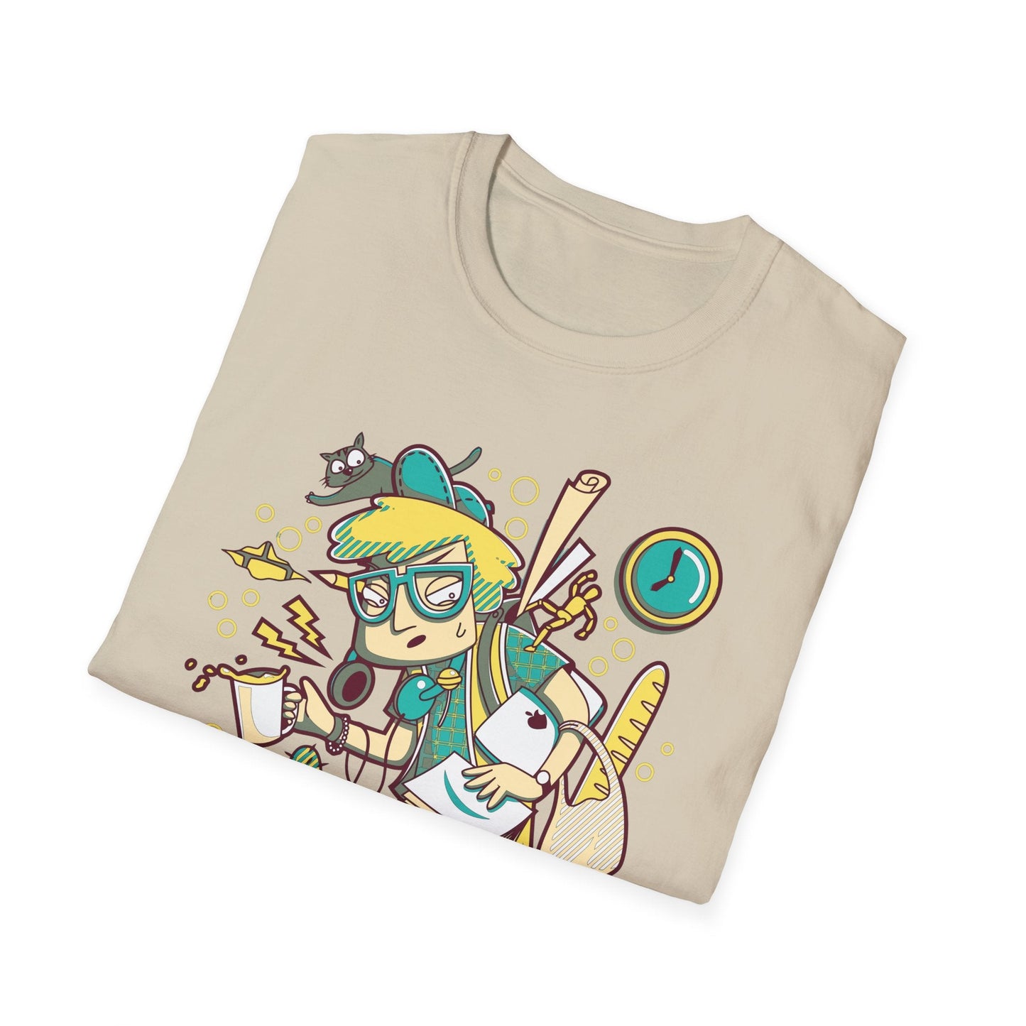 Cartoon T Shirt Animation T Shirt Funny Tee Shirt Unisex Gildan Softstyle 64000 Cotton Tee