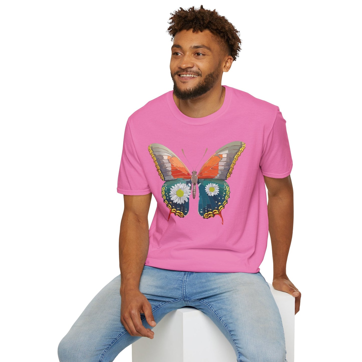 Butterfly Shirt Unisex Gildan Softstyle 64000 Short Sleeve T Shirt Monarch Design
