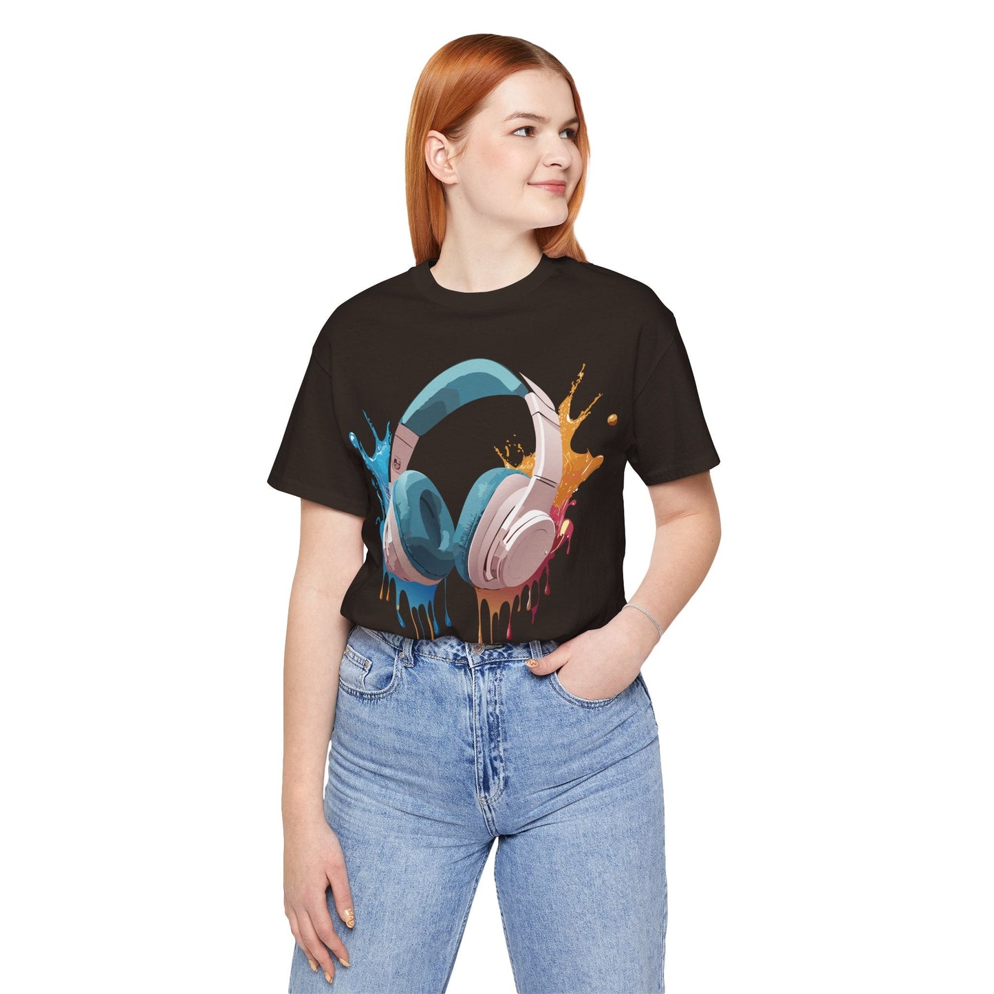 Adelpha Graphic Tee Unisex Music Artwork Vintage Inspired Jersey Short Sleeve Shirt