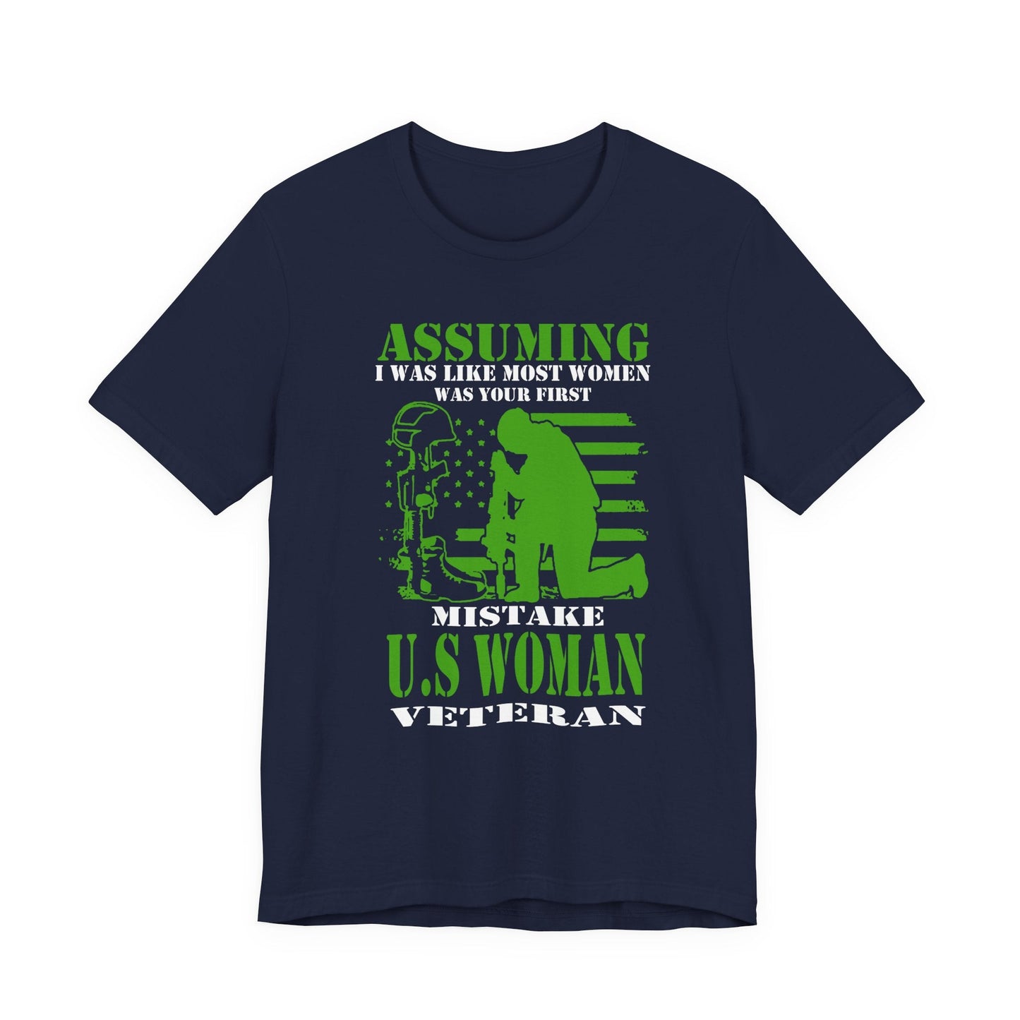 Army Veteran Patriotic Graphic Design Unisex Cotton T-Shirt v45