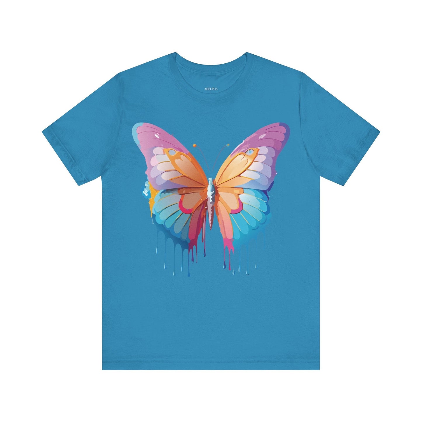 Butterfly Graphic Unisex 100 Cotton Lightweight Vintage Design Jersey Tee 90