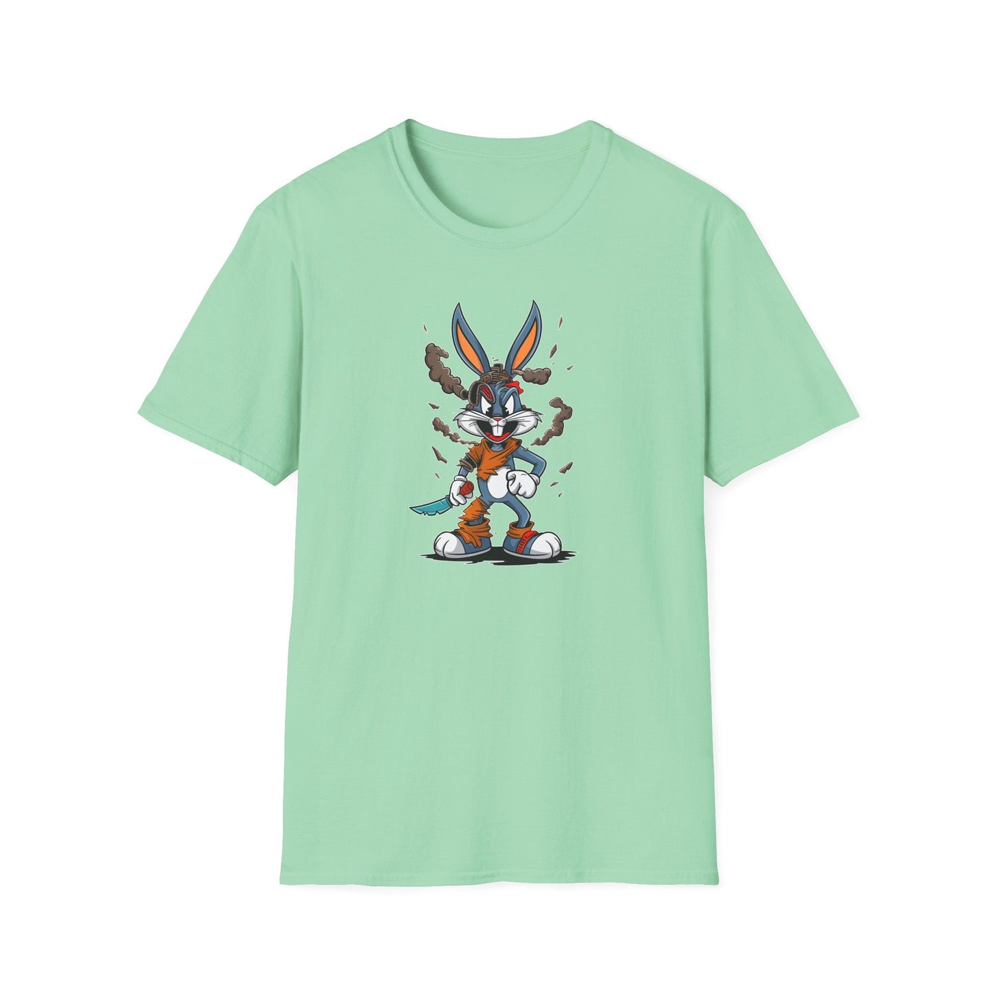 Bugs Bunny T Shirt Unisex Cartoon Tee Gildan Softstyle 64000 Comfortable Graphic Tee Classic