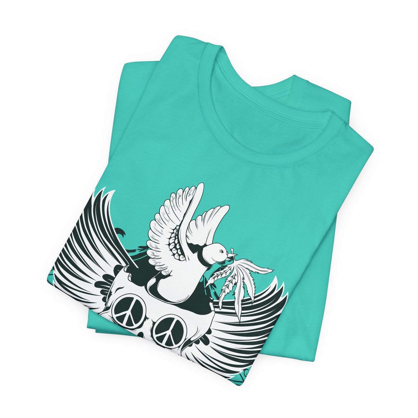 Bird Skull Graphic Design Tee, Skull Shirt, Vintage Tees, Art Design T-Shirt, Vintage Graphic Tee, Art Shirts with Skulls