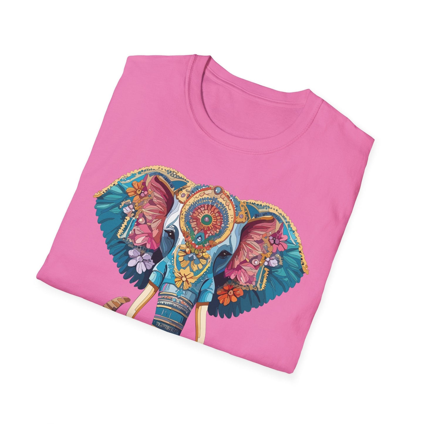 Unisex Elephant Graphic T Shirt Cartoon Elephant Tee Gildan Softstyle 64000 Premium Cotton