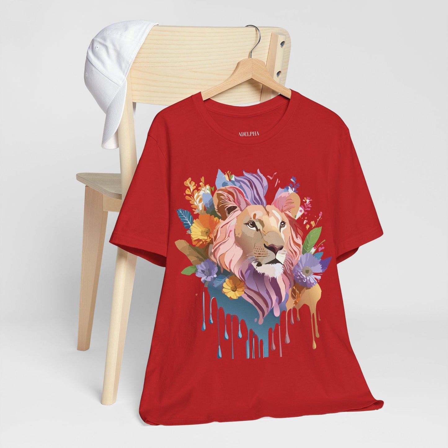 Lion Graphic Unisex 100 Cotton Vintage Animal Artwork Tee 1
