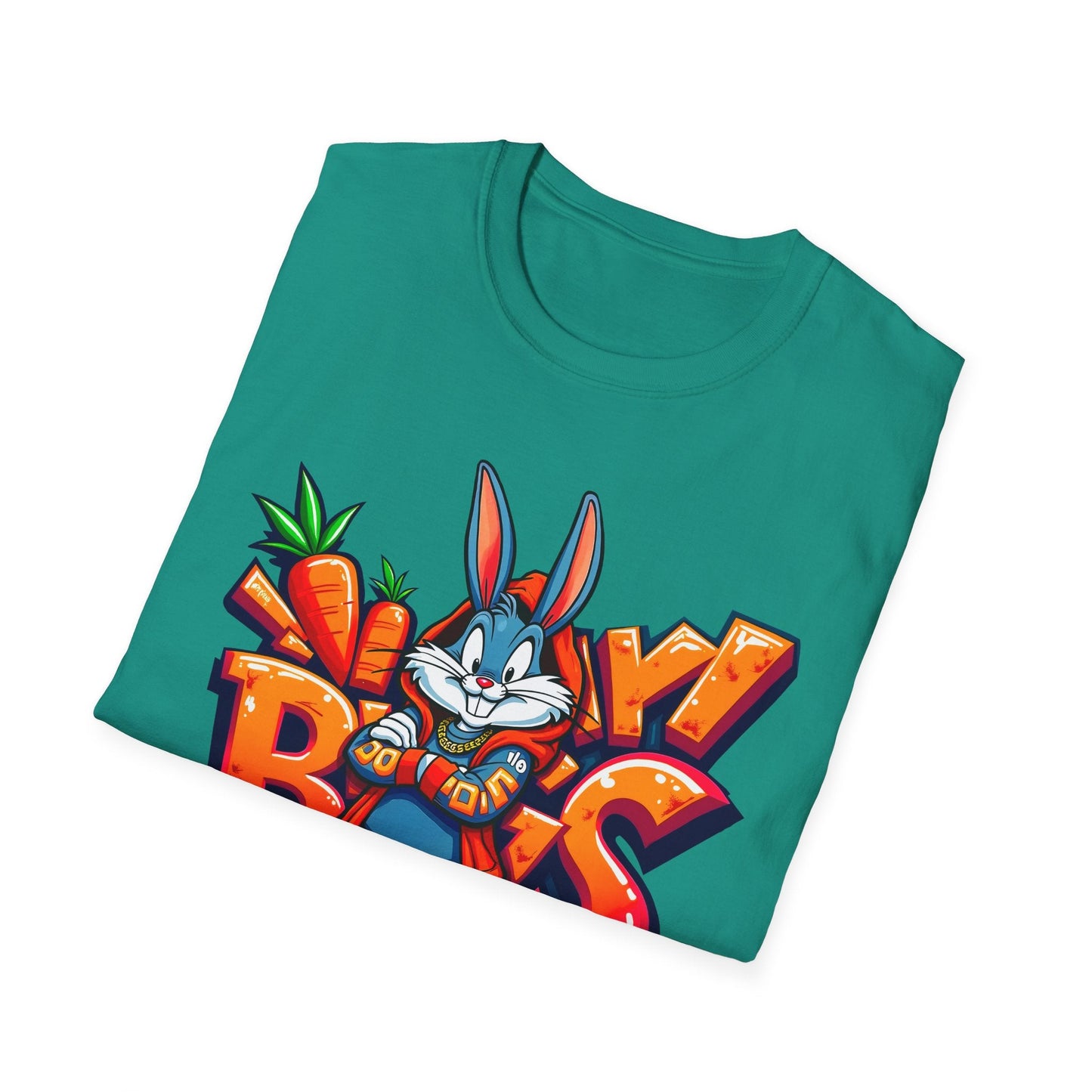 Funny Cartoon Animals T Shirt With Animation Design Unisex Softstyle Graphic Tee Gildan 64000