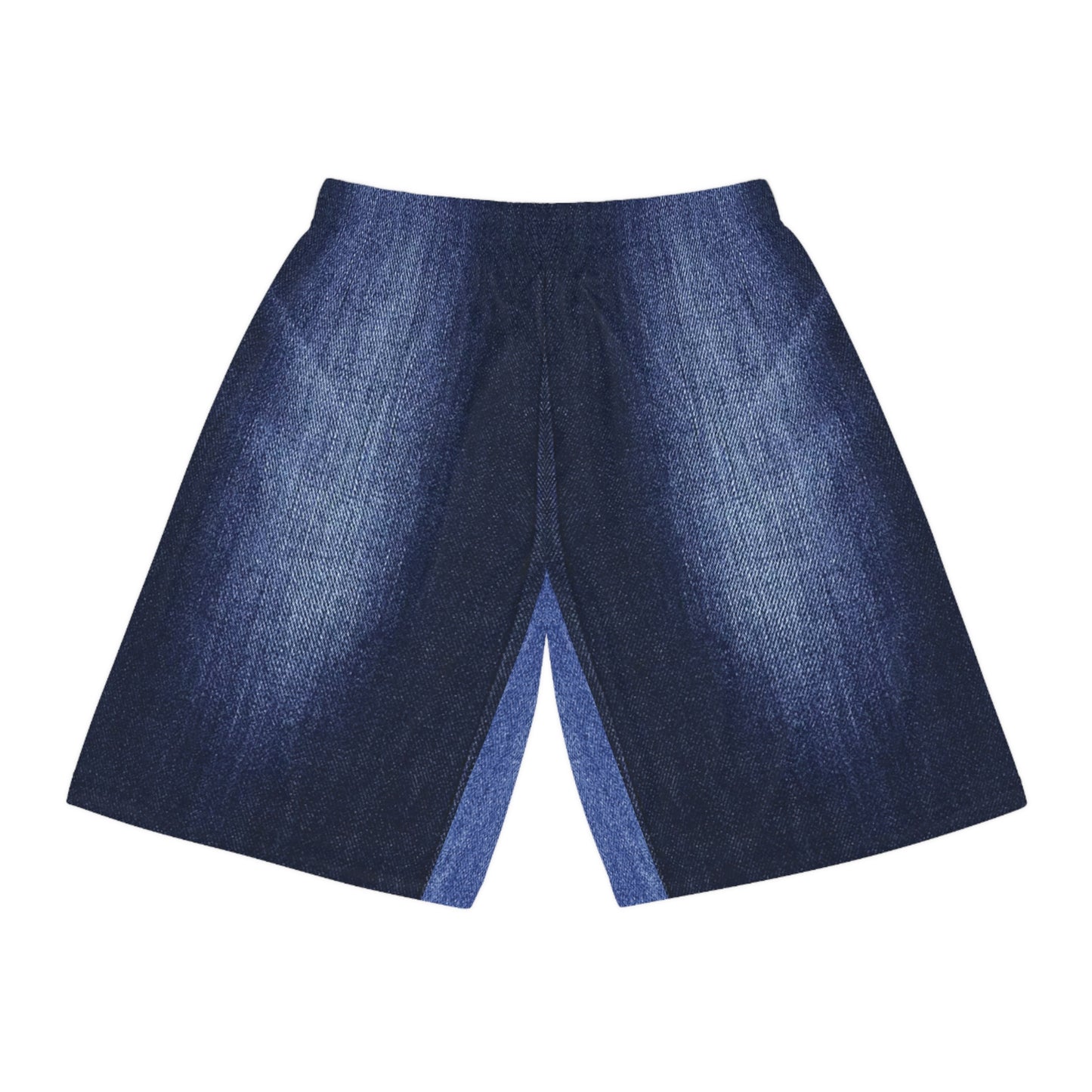 Denim Print Basketball Shorts, Basketball Shorts with Denim Print 4