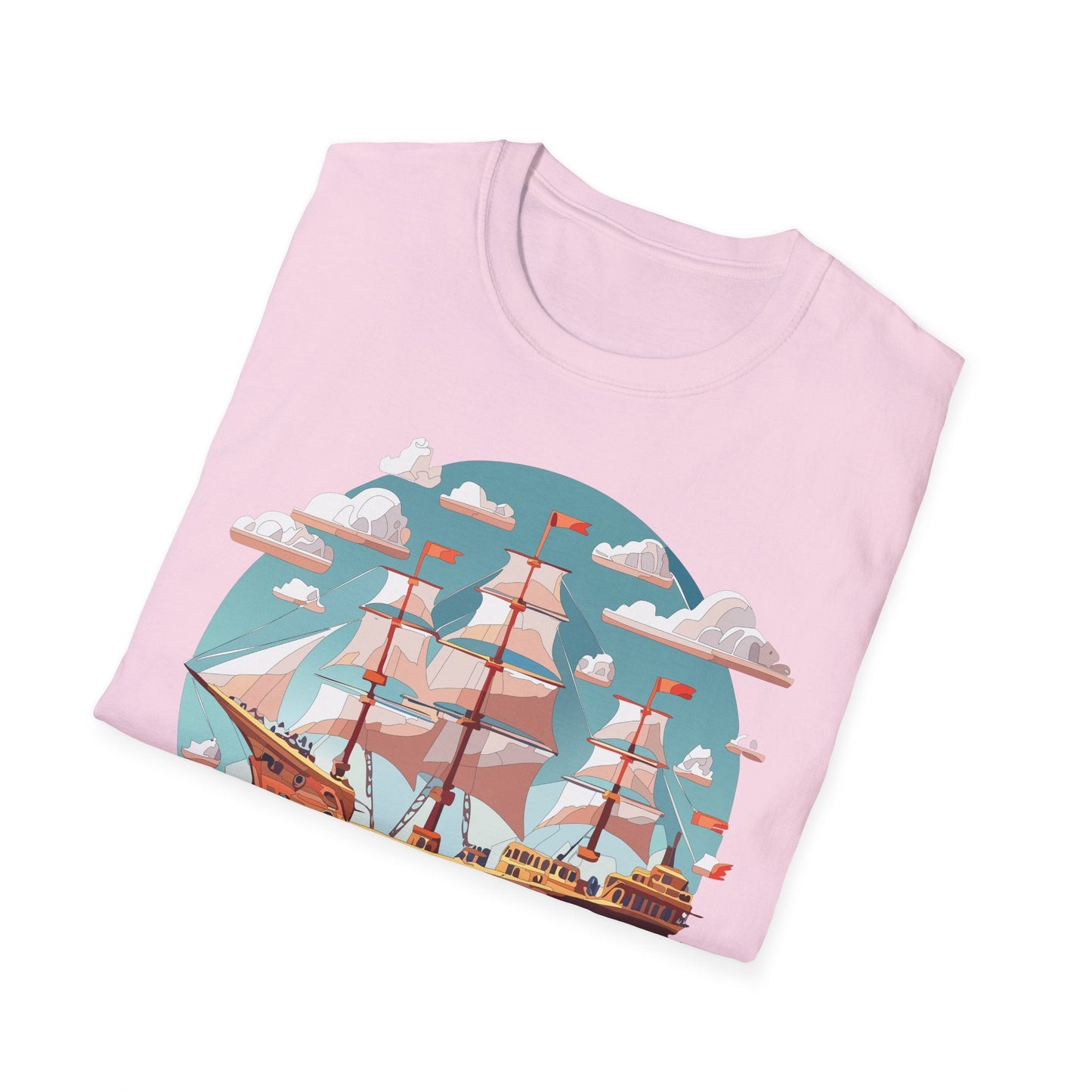 Unisex Ship Frigate Vessel T Shirt Softstyle 64000 Cotton Tee Ultimate Everyday Comfort