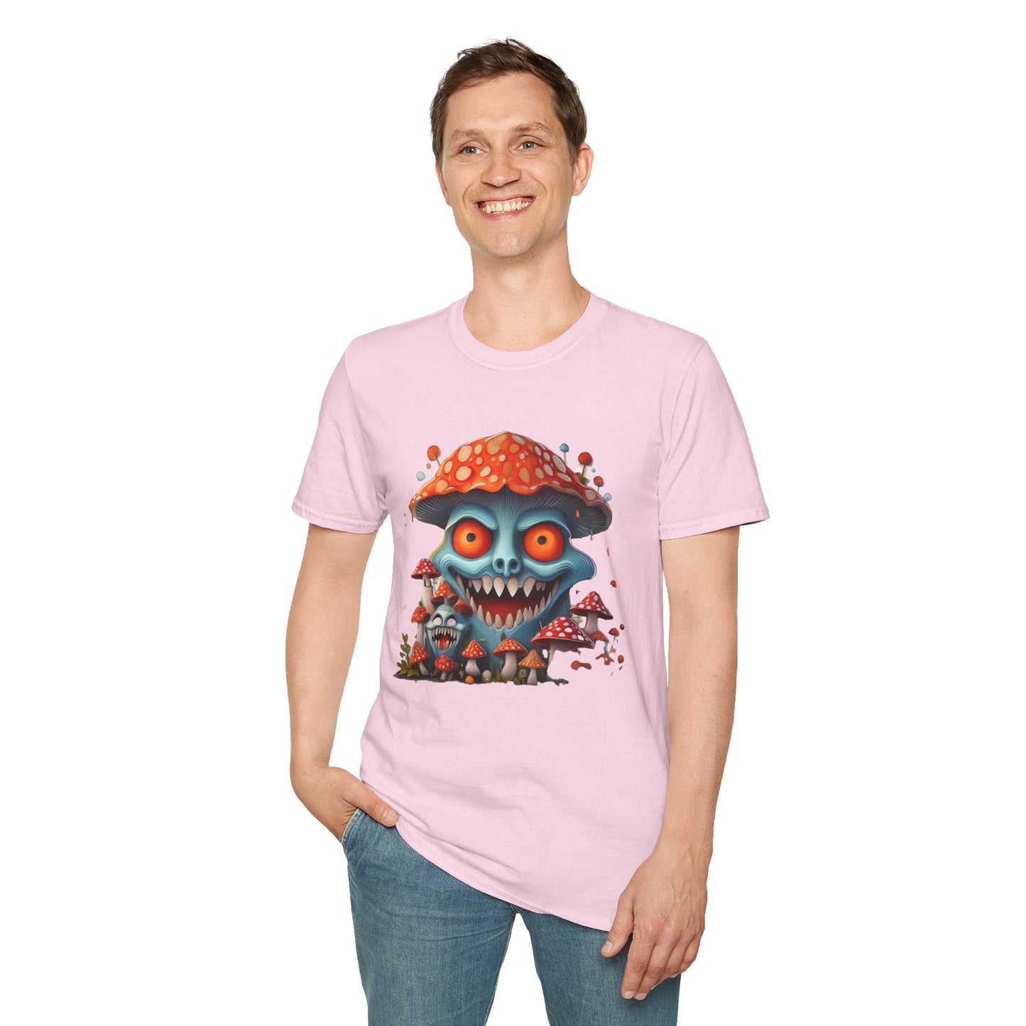 Mashroom Tee Shirt Unisex Softstyle Gildan 64000 Short Sleeve Tee With Funny Mashroom Fungus
