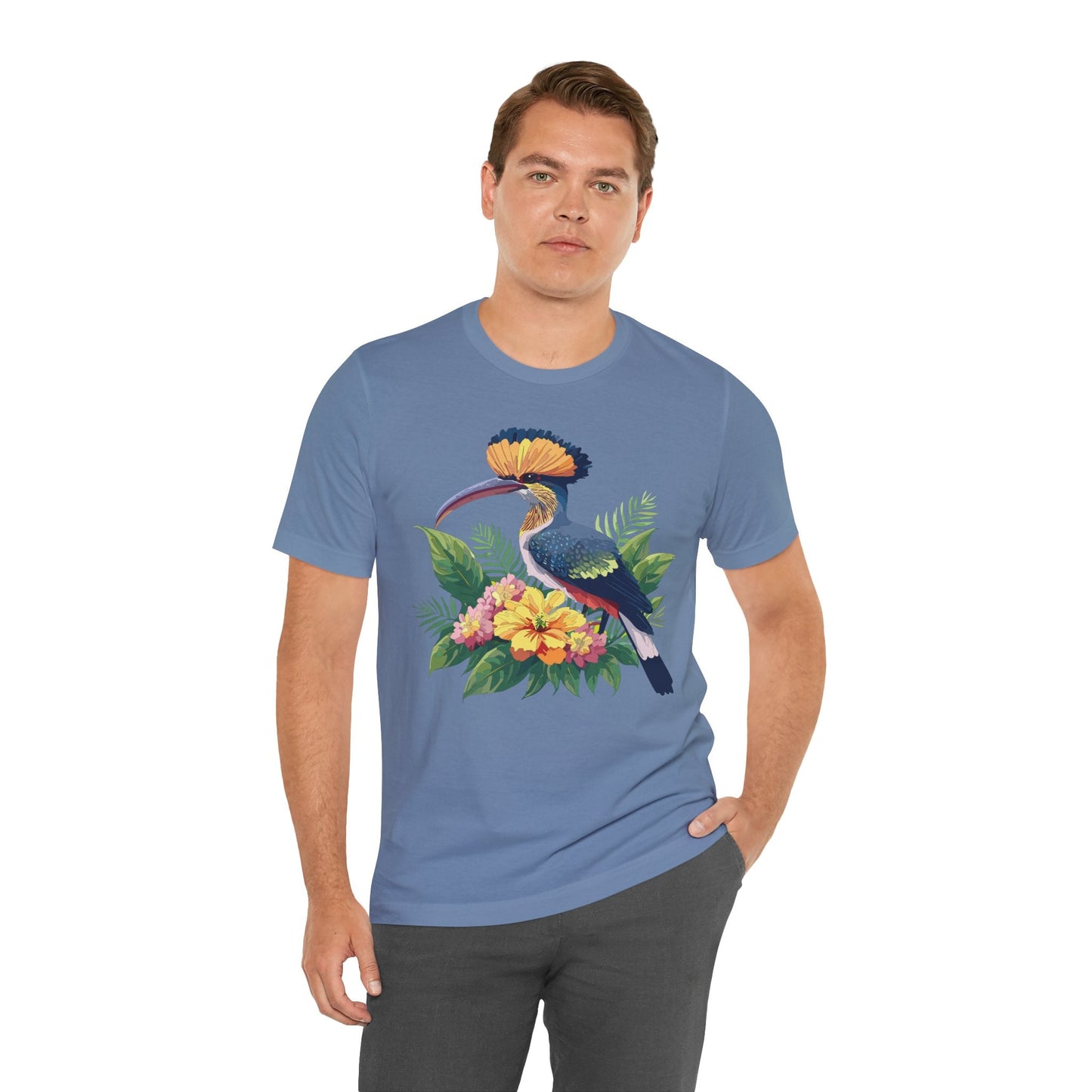 Unisex Animal Tee Shirt With Art Design Wild Animals Short Sleeve Jersey Tee For Everyday