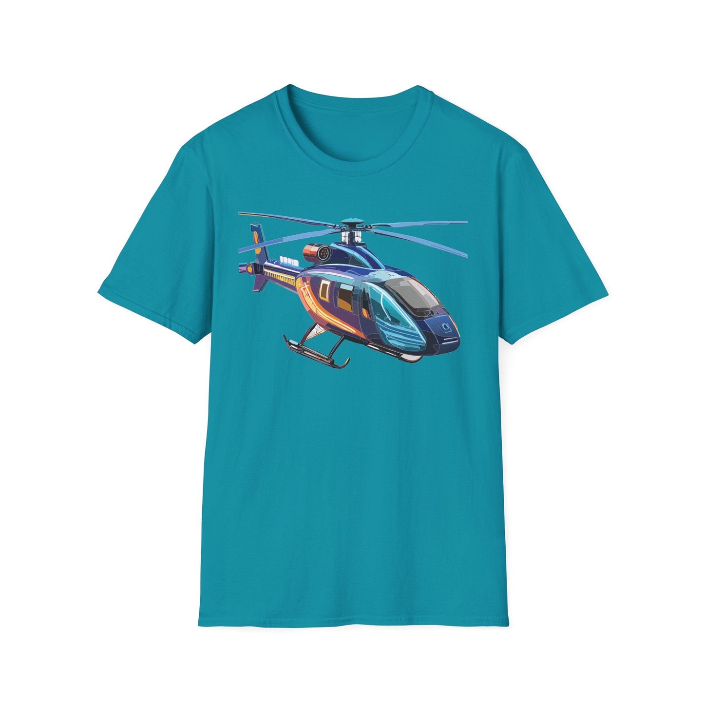 Chopper Helicopter Shirt Unisex T Shirt Softstyle 100 Percent Cotton Comfort Wear