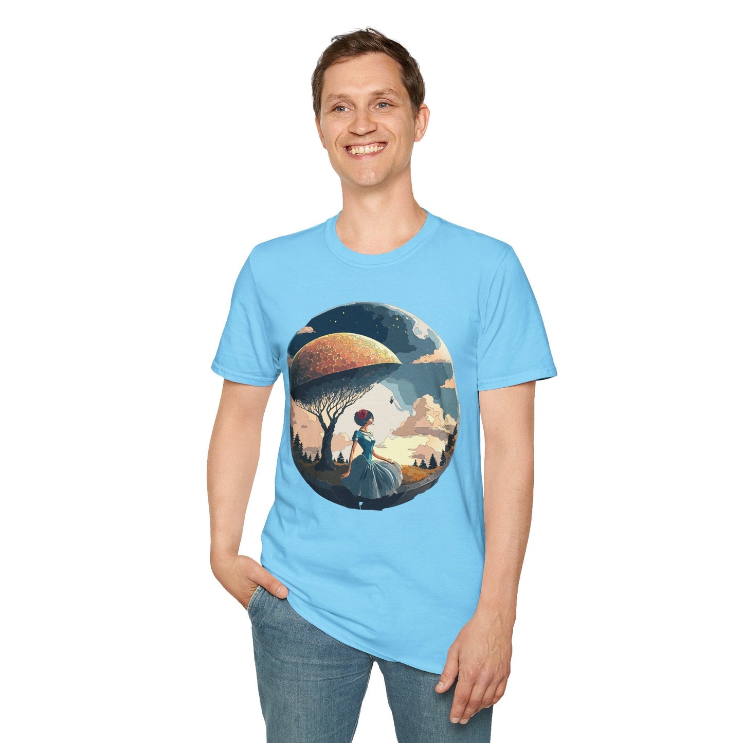 Womens Ladies Graphic T Shirts Art Design Shirt Gildan Softstyle 64000 Unisex Tee