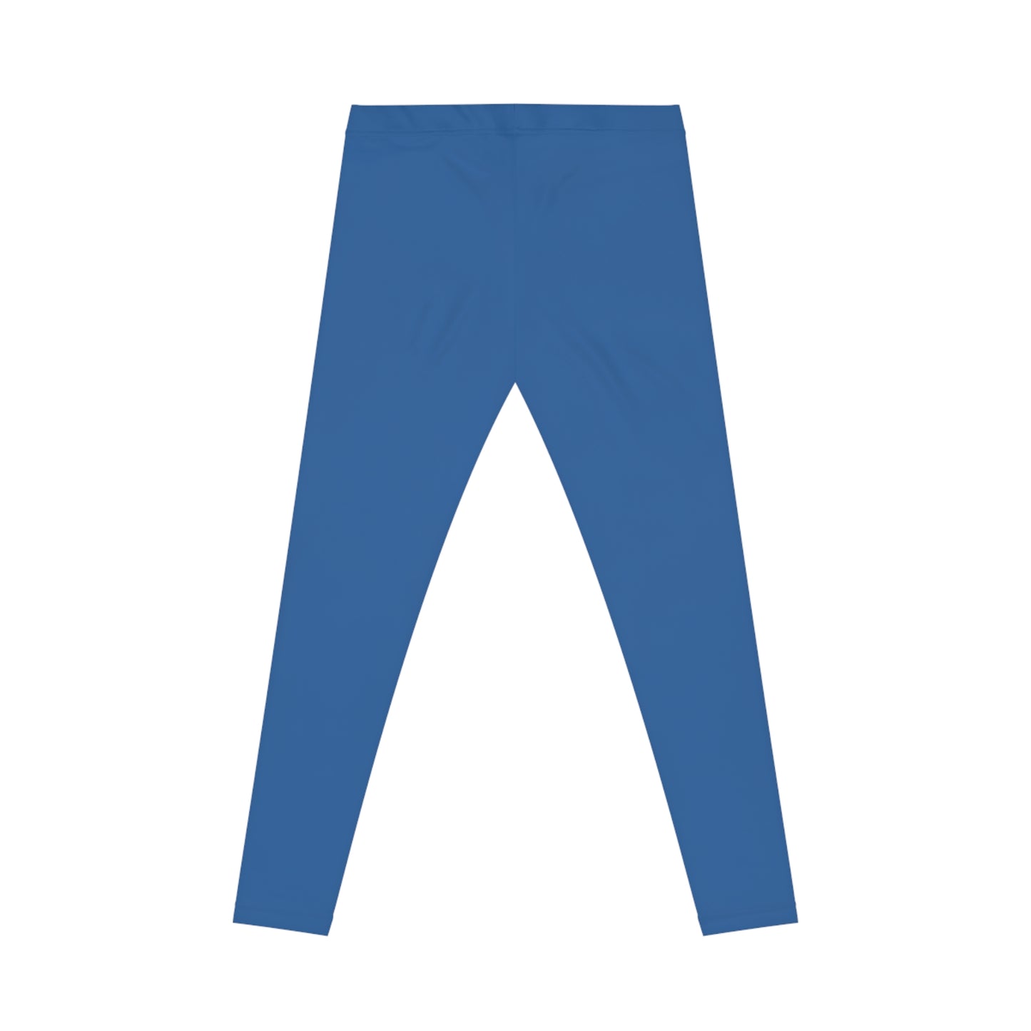 Baltic Blue Color Women's Poly-Span Casual Leggings XS-2XL