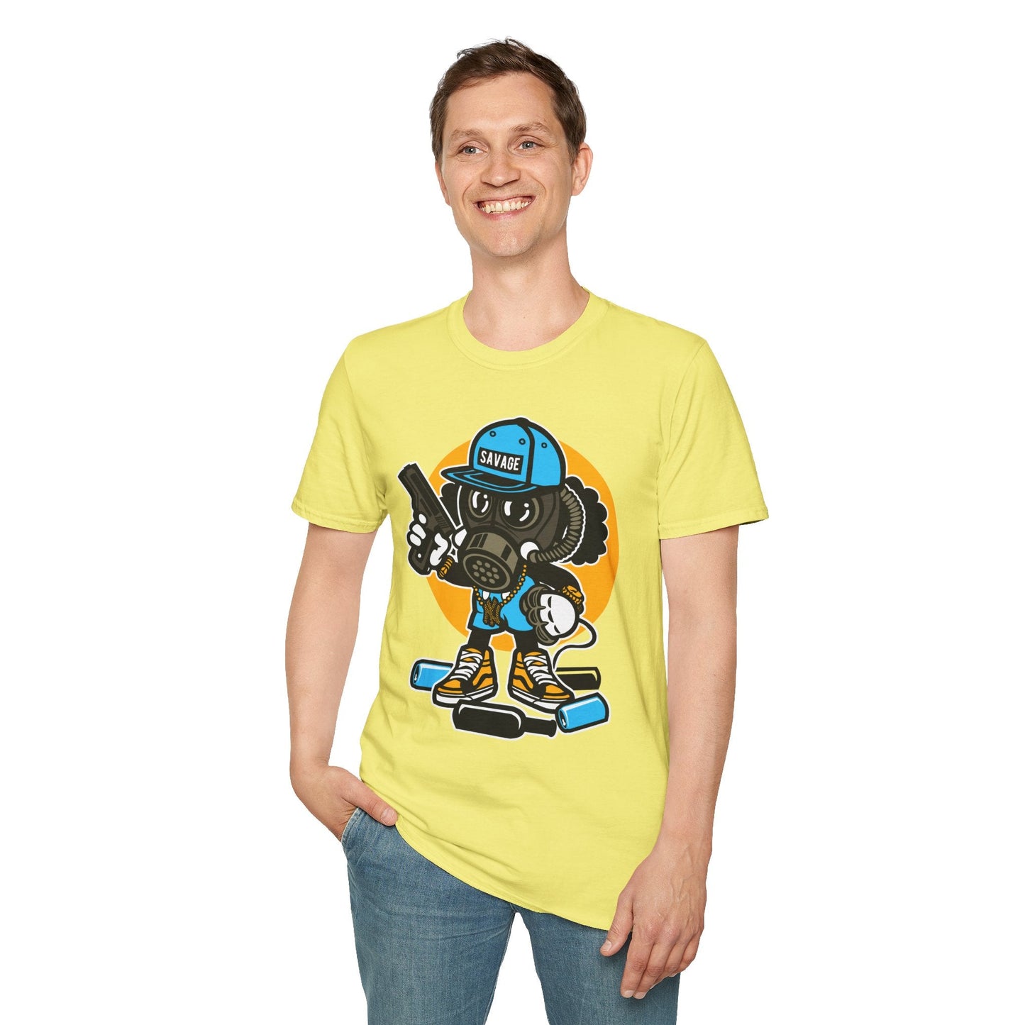 Cartoon T Shirt Animation T Shirt Funny Tee Shirt Unisex Gildan Softstyle Cotton Tee 64000