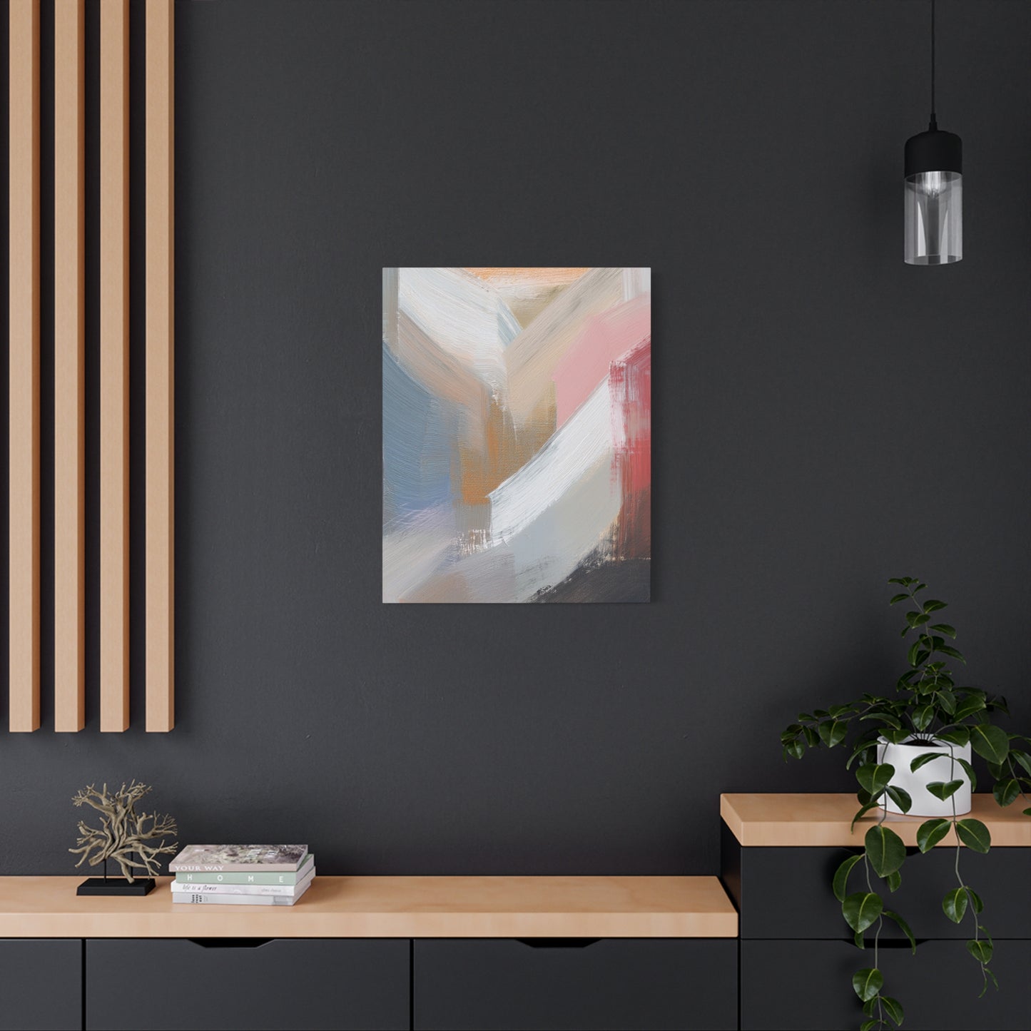 Abstract Pastel Painting Print Canvas 20x24,20x30,24x30 24x32,24x36,30x40 32x48,36x48,40x60 Pine-Wood Inner Frame ABS-88