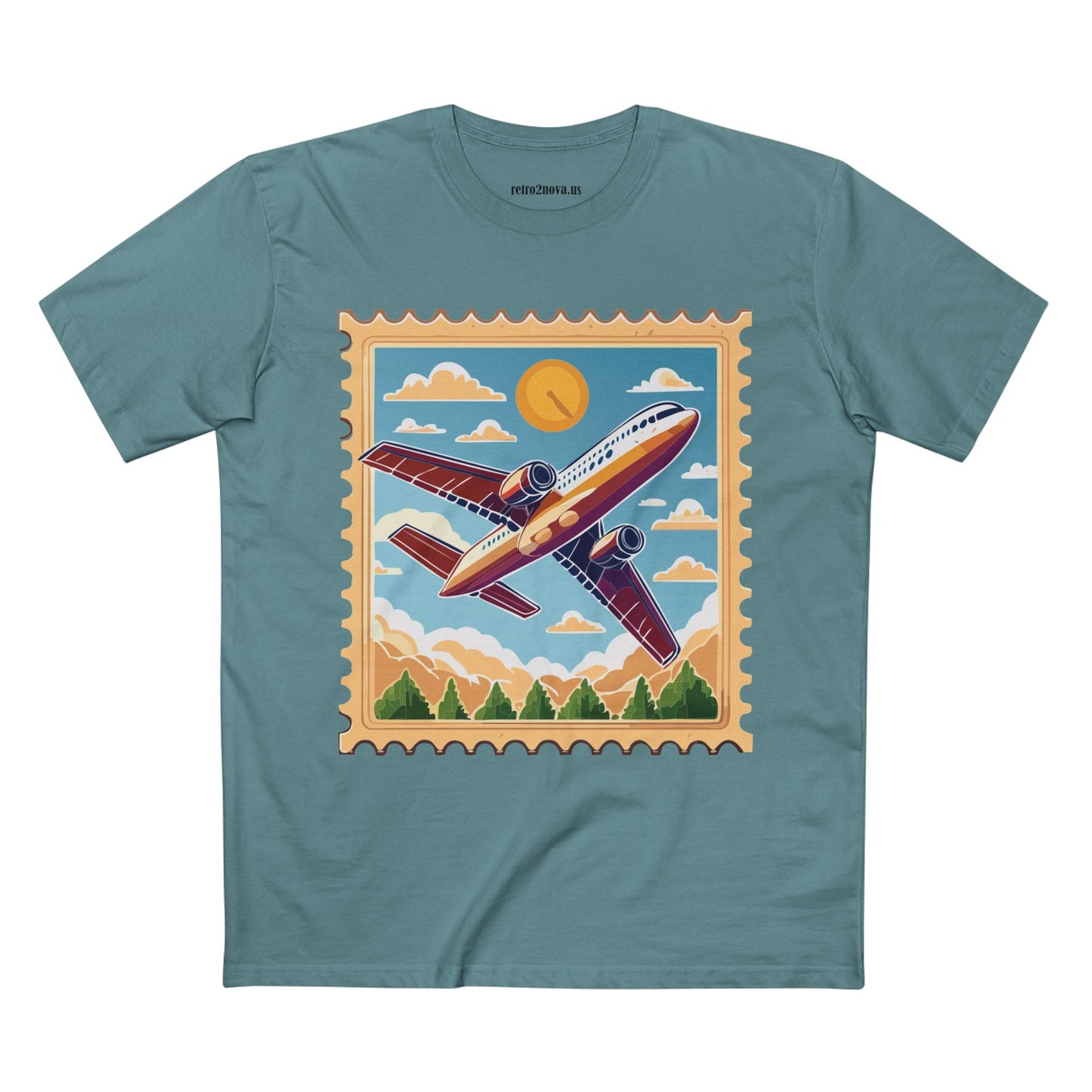 Postage Stamp Shirt Unisex Premium Cotton Tee With Original Art Design PS15 Premium Collection Tee