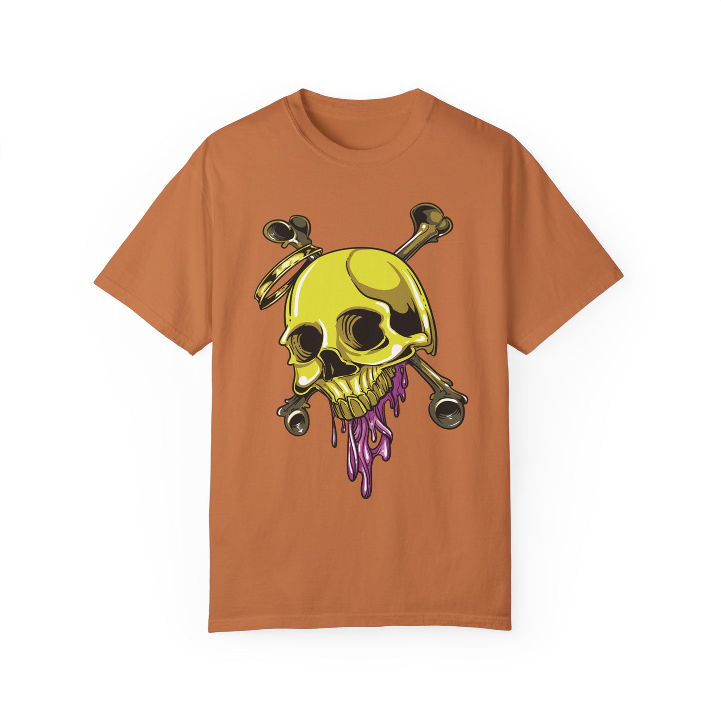 Unisex Cotton Tee Shirt with Skull