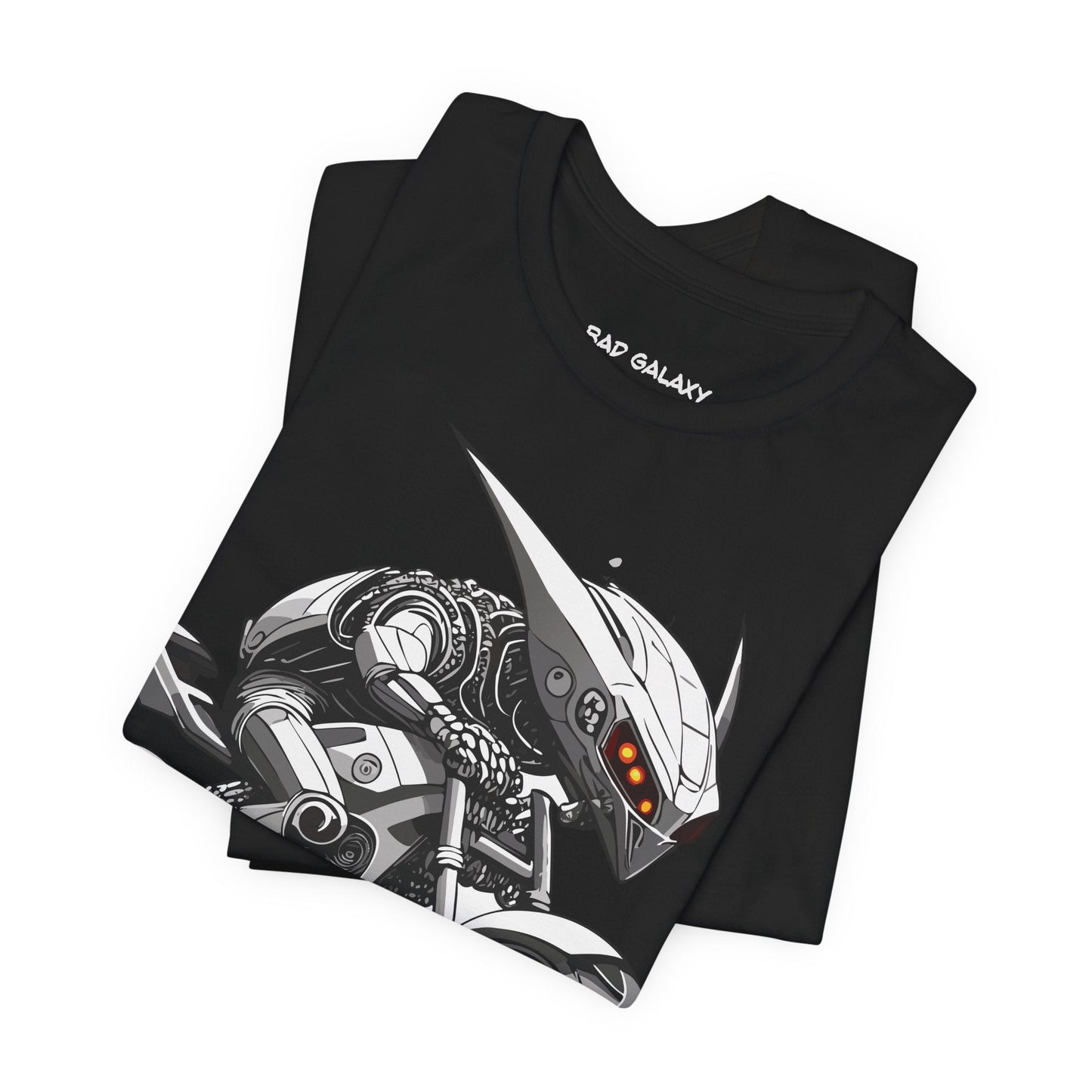 Tee Shirt With Alien From Bad Galaxy Made To Order 100 Percent Cotton Eco Friendly Print