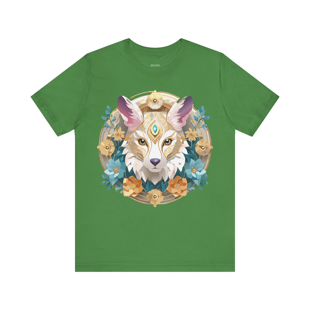 Medallion Graphic Unisex Cotton Bella+Canvas Tee with Art Design d72
