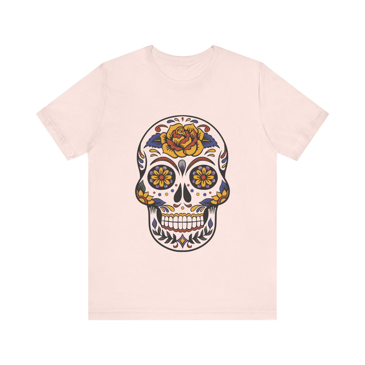 Camiseta unisex de algodón con calavera
