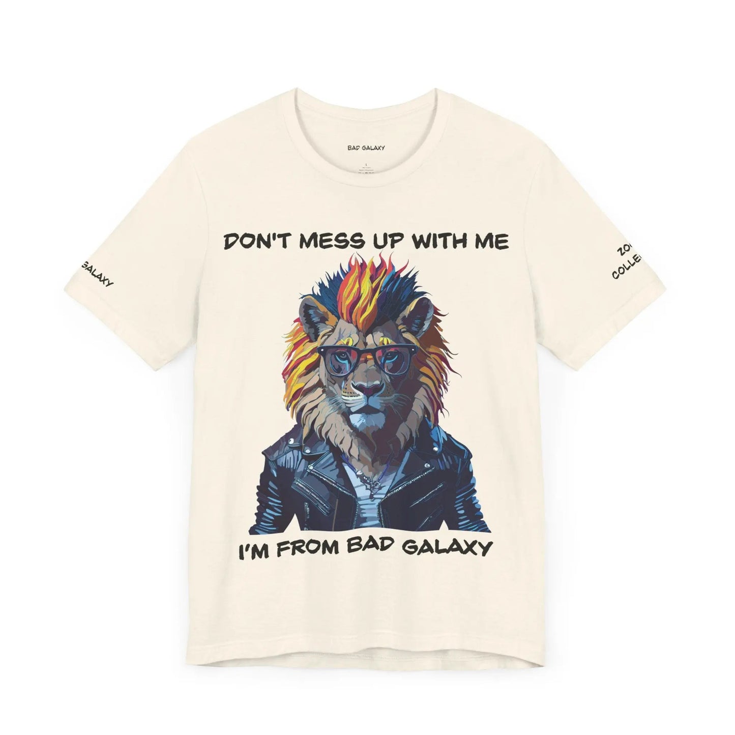 Animal T Shirt From Bad Galaxy Made To Order 100 Percent Cotton Tee Eco Friendly Non Toxic Inks USA